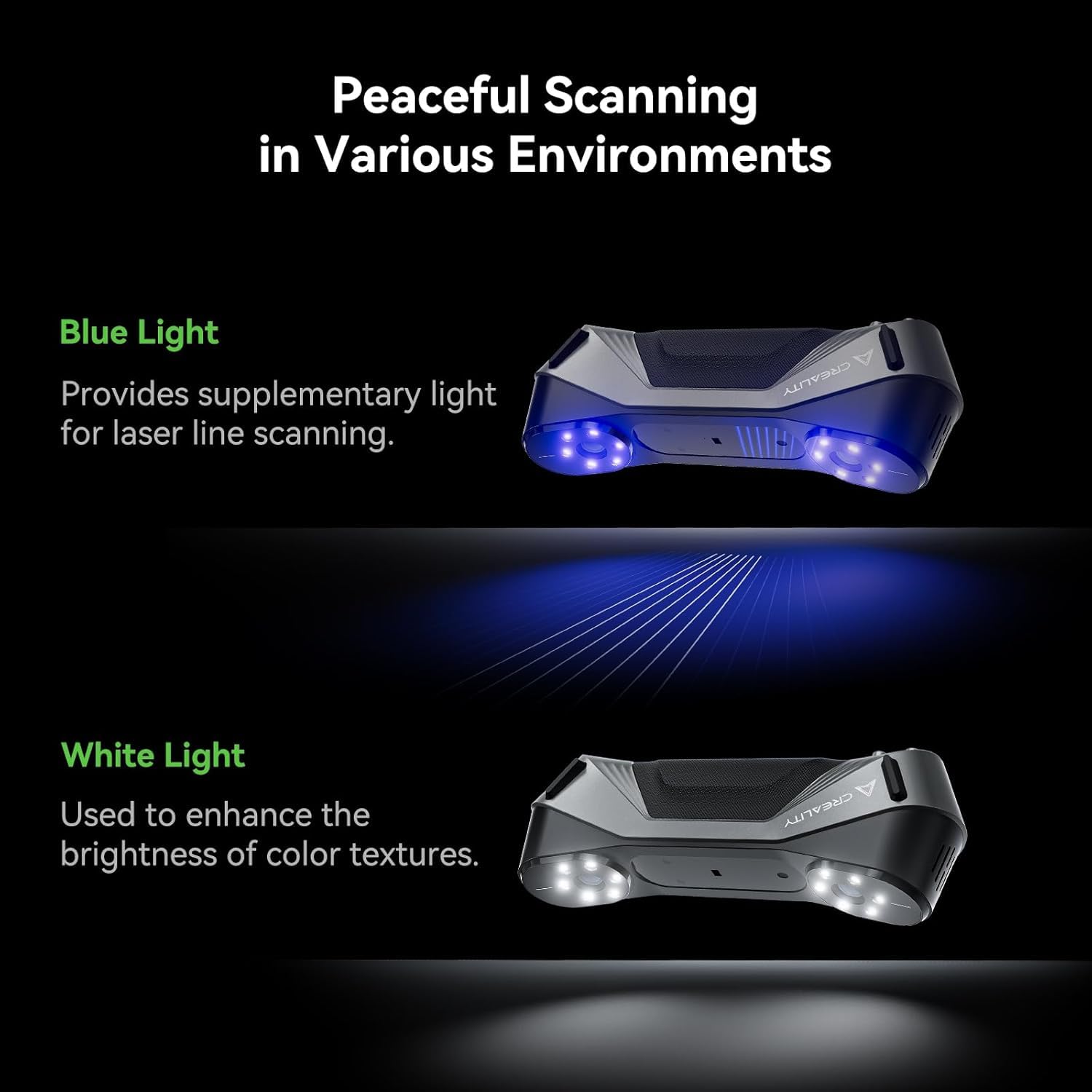 Creality 3D Scanner CR-Scan Ferret Pro for 3D Printing, Upgrade Handheld Scanner with Wireless Scanning Anti-Shake Tracking, Fast Full-Color Scan, 0.1mm Accuracy for iOS/Android Phone PC Win 10/11