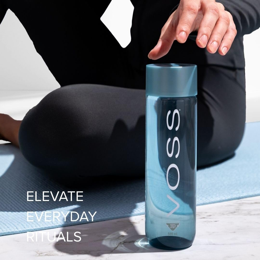 Voss STILL Gletscher Wasser in Glasflasche 0,8 Liter