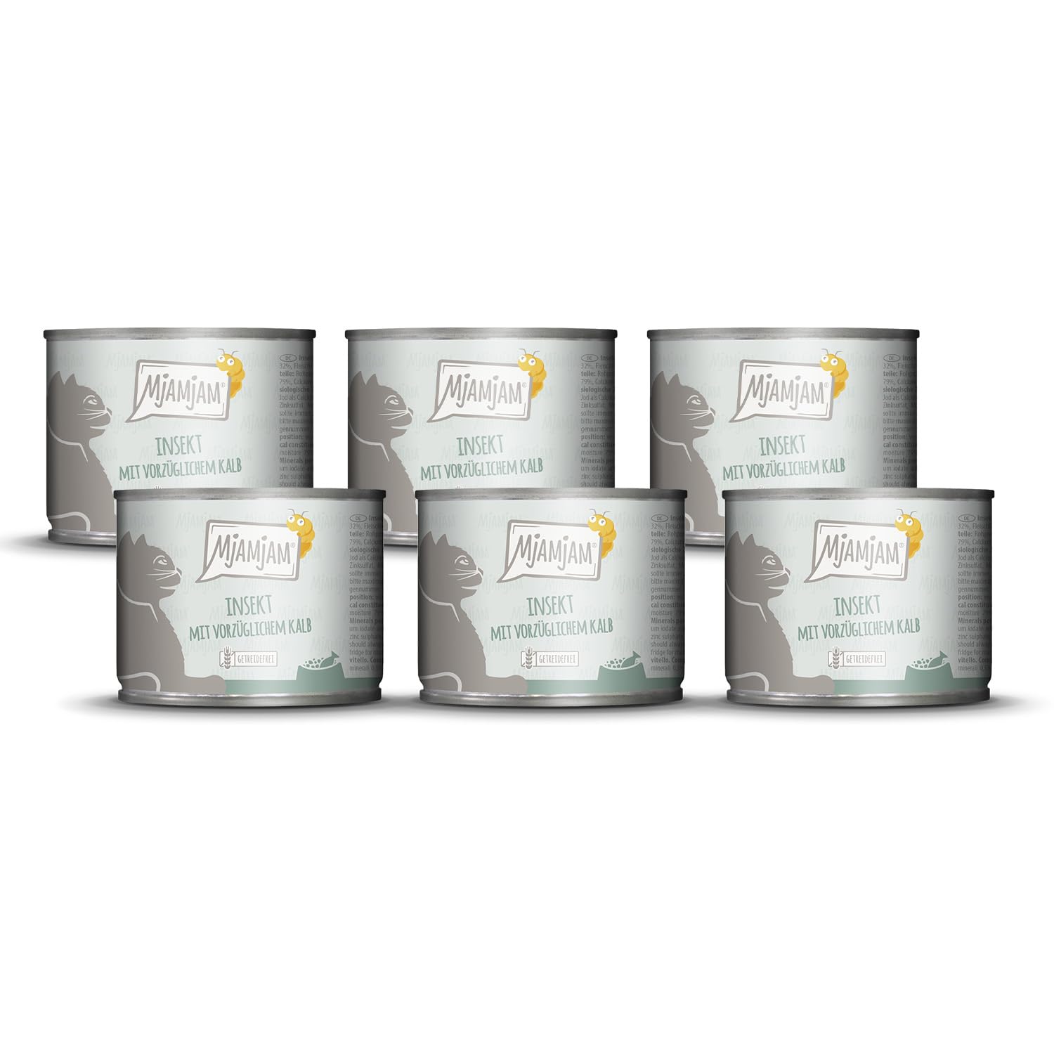 MjAMjAM - Premium Nassfutter für Katzen - saftiges Huhn an leckeren Möhrchen, 6er Pack (6 x 400 g), getreidefrei mit extra viel Fleisch