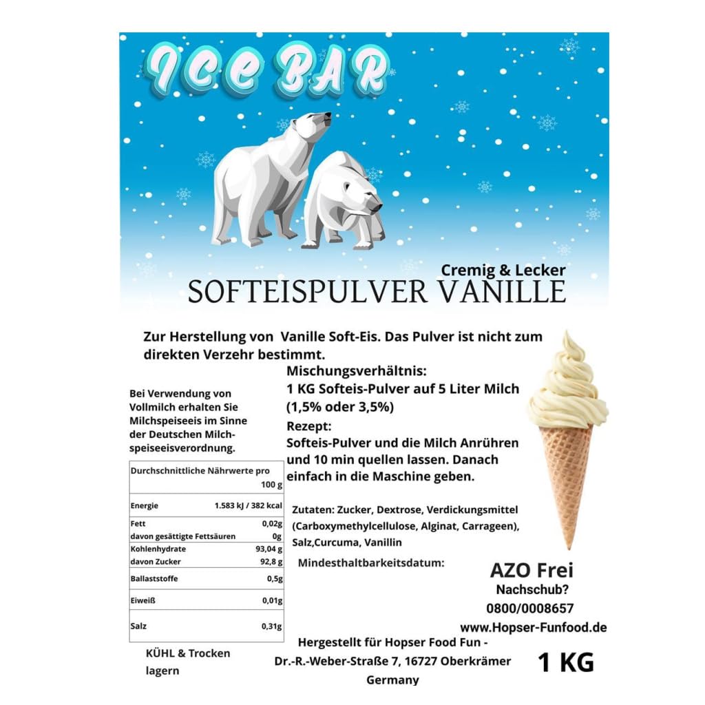 Ice Bär Softeispulver (Vanille)