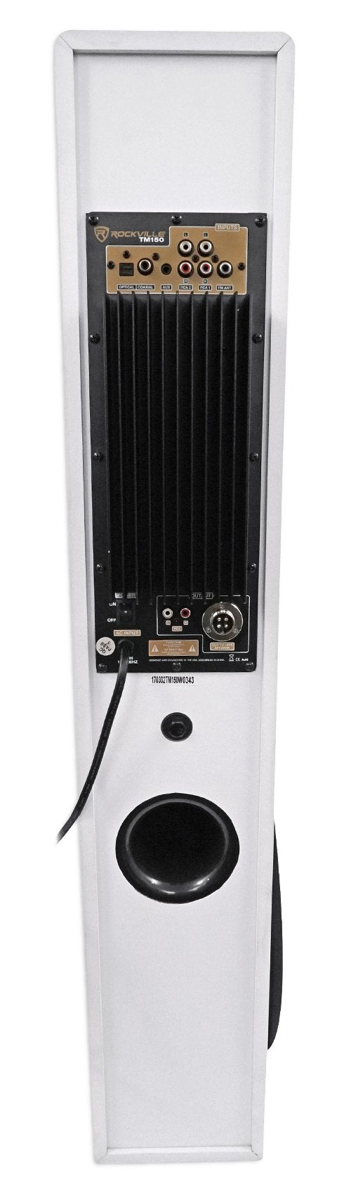 Rockville TM150D Powered Home Theater Tower Speaker System, Dark Wood, 1000W, 10" Subwoofers, Bluetooth, USB/SD Playback, FM Radio, Remote Control, Karaoke Ready, Perfect for Home Entertainment