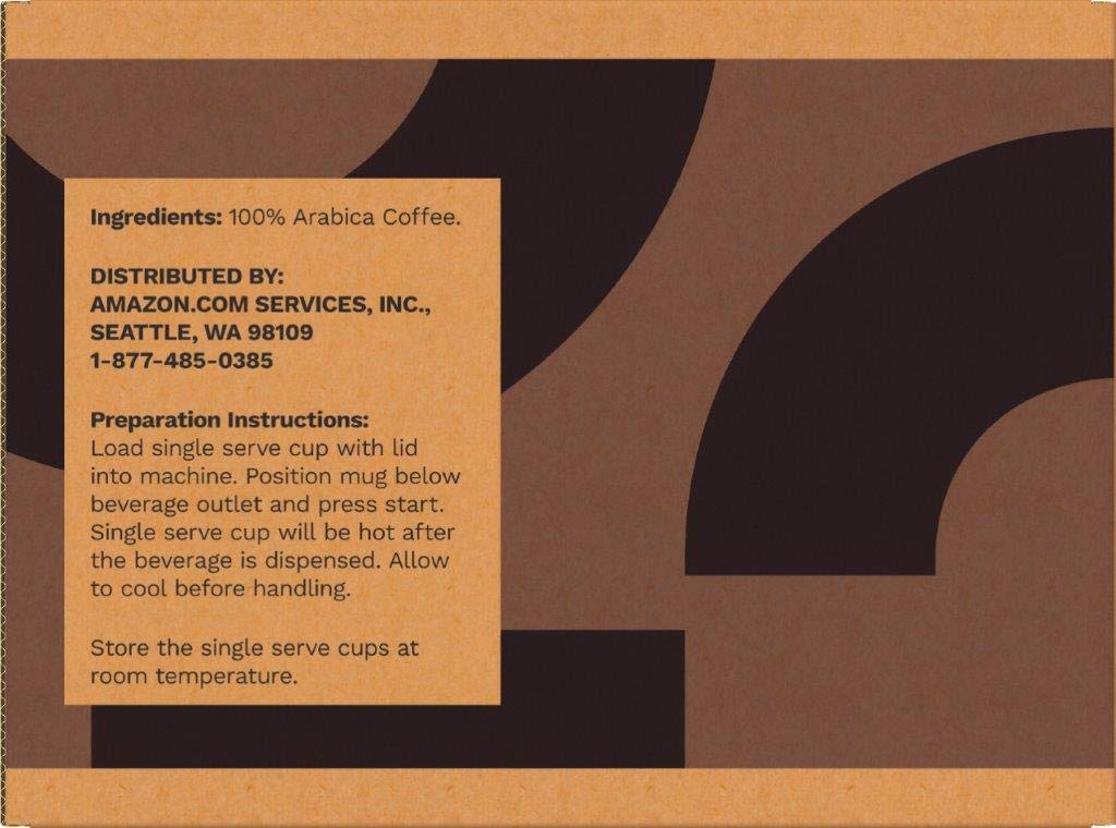 Amazon Brand - Solimo Dark Roast Coffee Pods, Compatible with Keurig 2.0 K-Cup Brewers, 100 Count (Pack of 1)