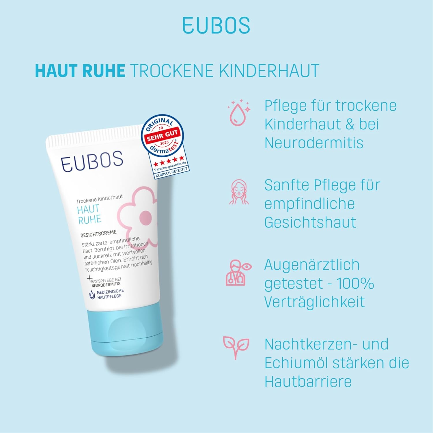 EUBOS Kinder Haut Ruhe Lotion, 125 ml Lotion