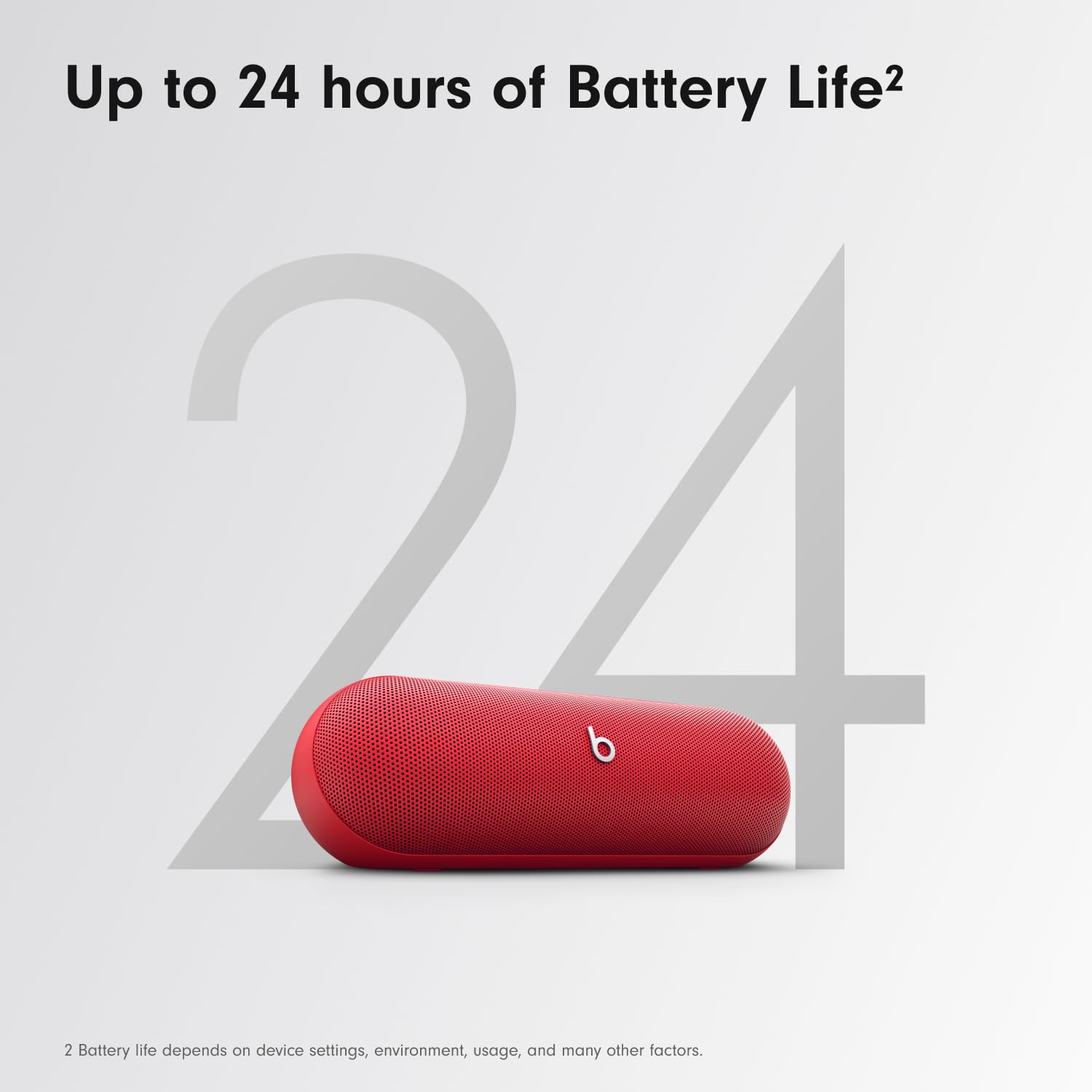 Beats Pill - Portable Bluetooth Speaker - Up to 24H Battery Life, Water Resistant, Bluetooth, Apple & Android Compatible, Seriously Loud Sound for Home, Outdoor and Travel - Matte Black