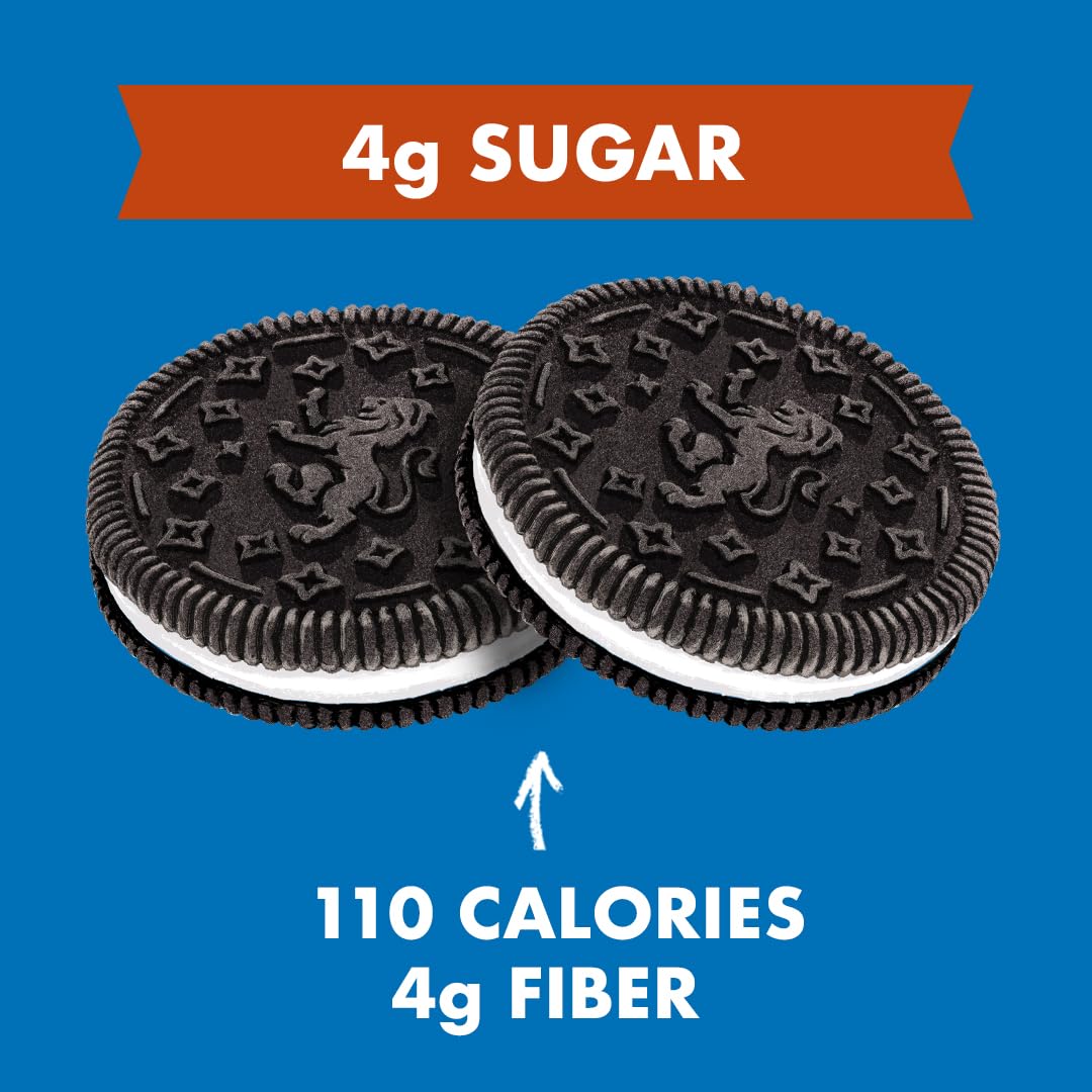 Rip Van LEOs - Cookies and Cream Sandwich Cookies - Low Sugar Snack Cookies - Low Carb Snack - Diabetic Snacks - 40 Low Sugar Cookies (10 Packs of 1.69oz)
