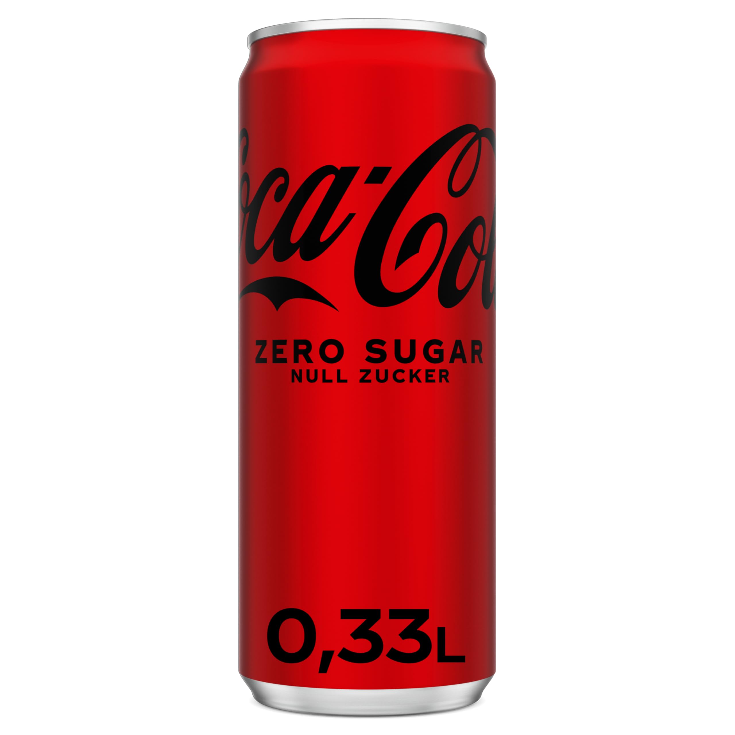 Coca-Cola Zero Sugar - koffeinhaltiges Erfrischungsgetränk mit originalem Coca-Cola-Geschmack - null Zucker und ohne Kalorien - in stylischen Dosen (24 x 330 ml)
