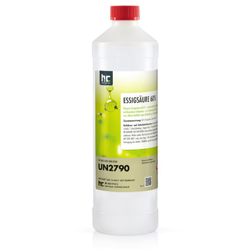 Höfer Chemie 2 x 10 L Essigsäure 60% - optimaler Reiniger und Entkalker - Premium Qualität Made in Germany - frisch abgefüllt im handlichen Kanister