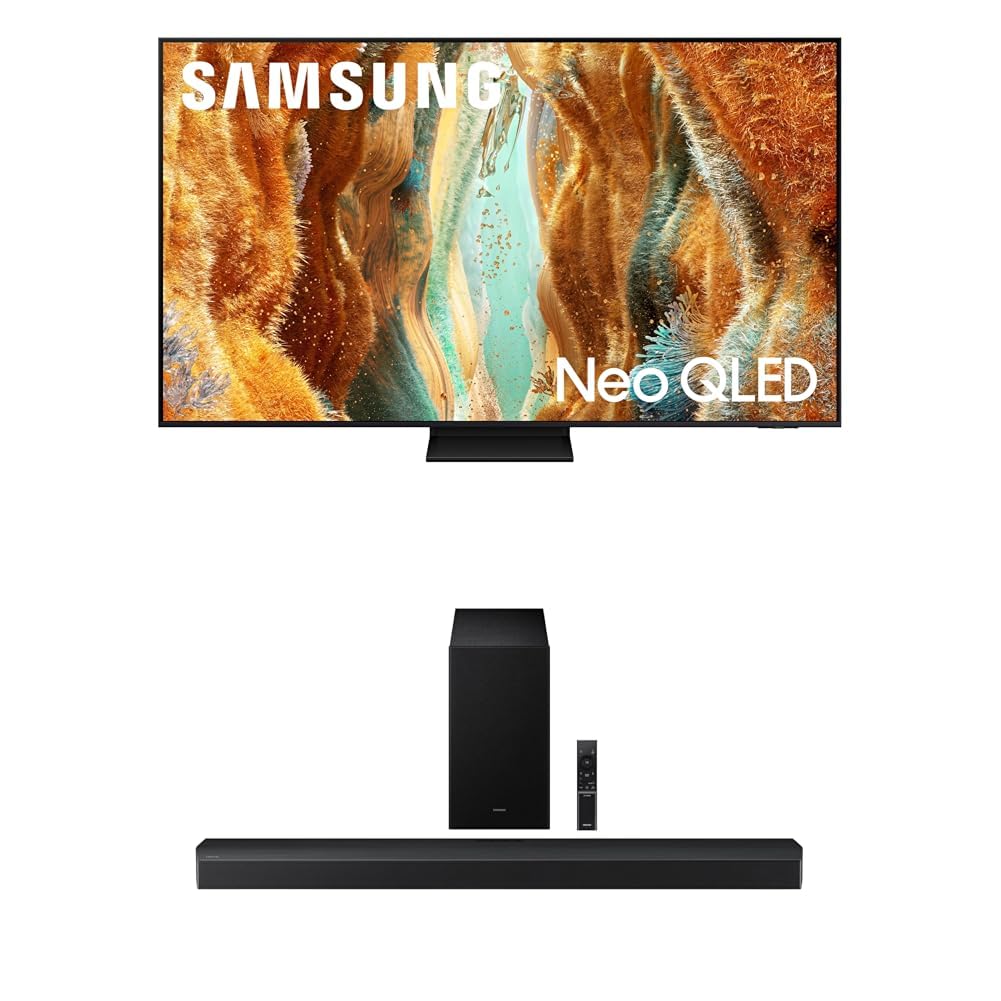 Samsung 85-Inch Class Neo QLED QN70F 4K Mini LED Smart TV (2025 Model) NQ4 AI Gen2 Processor, Quantum Matrix Technology Slim, Motion Xcelerator 144Hz, Samsung Vision AI, Alexa Built-in