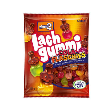 nimm2 Lachgummi Happies – 1 x 325 g – Fruchtgummis mit Fruchtsaft und Vitaminen – Süßigkeit in sechs Geschmacksrichtungen
