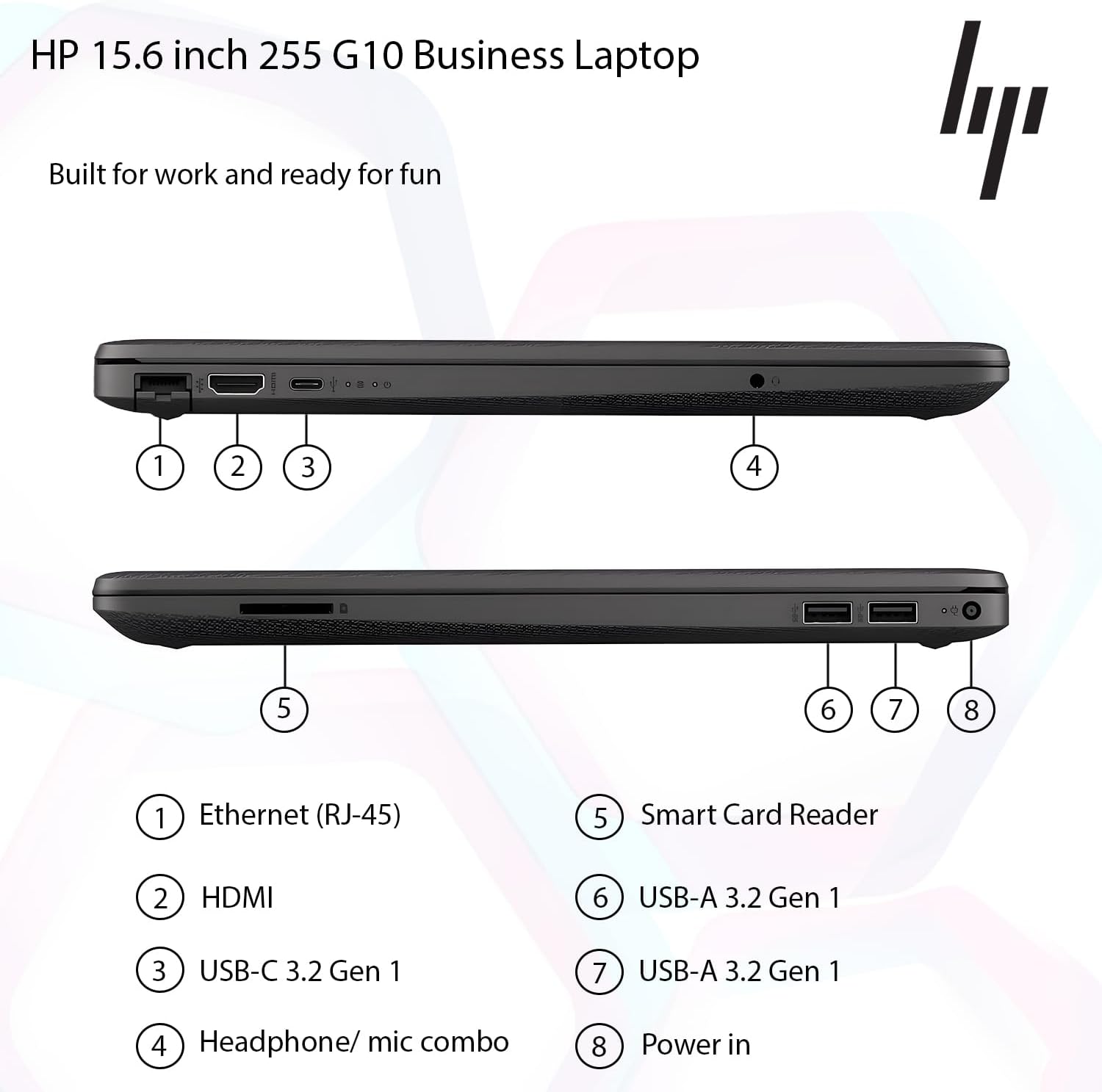 HP 2026 New 15.6" FHD Business Laptop with MS 365 for the Web, AMD Ryzen 7 7730U(Outperforms Intel Core i9-11950H), 8GB DDR5, 256GB PCIe, Fast Charging Speed, 14.5-Hour Battery Life, Windows 11 Pro