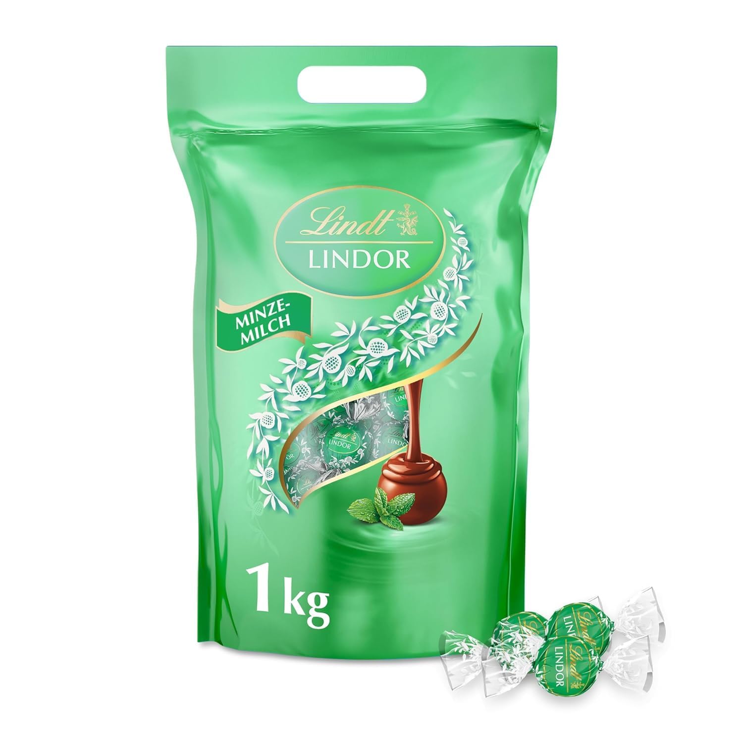 Lindt LINDOR Schokoladen Kugeln Extra Dunkel | ca. 80 Kugeln Edelbitterschokolade feinherb | dunkle Schokolade mit 70% Kakao | Großpackung, Pralinen-Geschenk | 1kg (1er Pack)