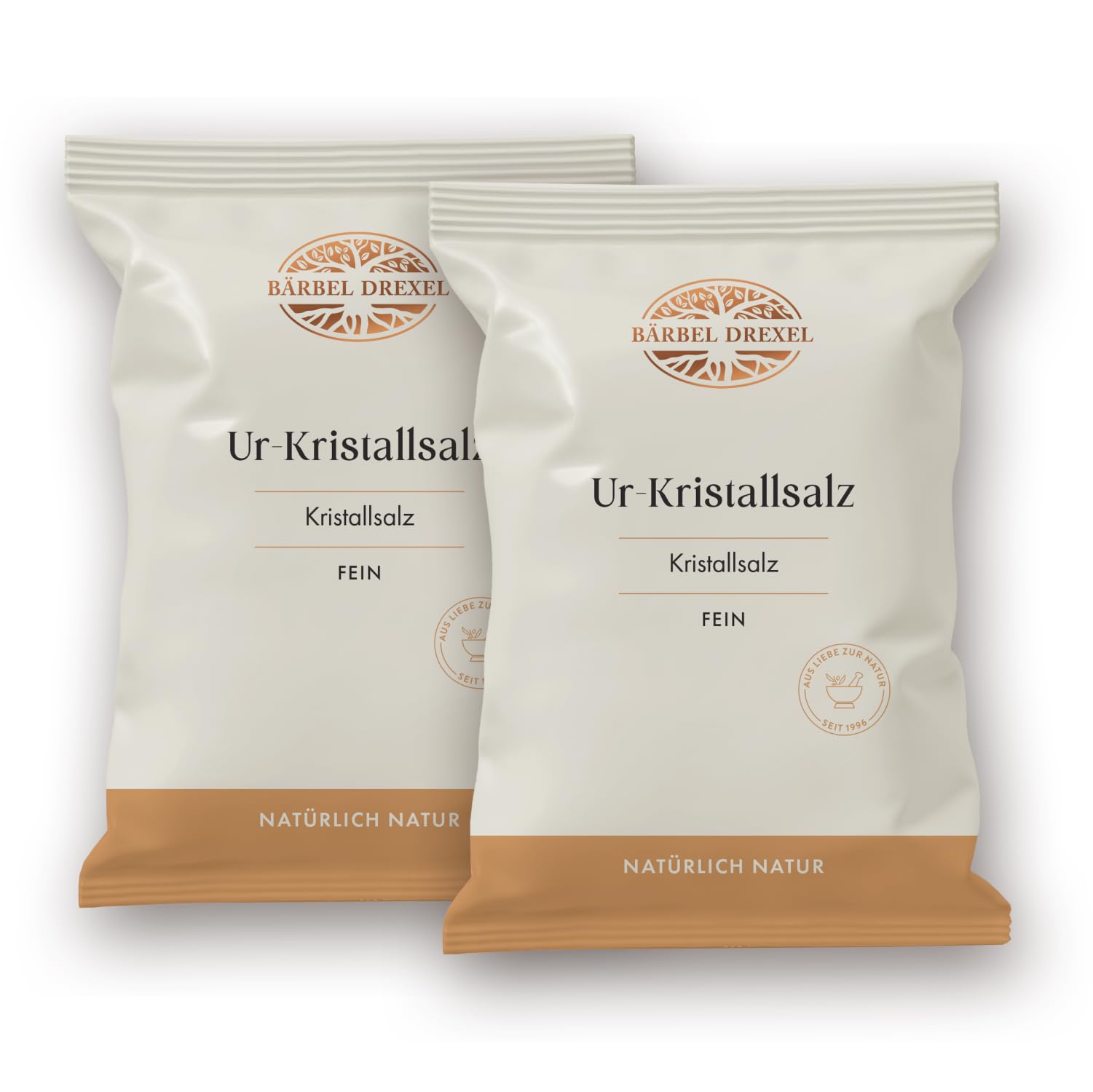BÄRBEL DREXEL® Rosa Kristallsalz (Tiefebenen Rand Himalaya) FEIN, feines Natursalz (750g) Für Feinschmecker, 100% Veganes Speisesalz, Reines Steinsalz, Naturbelassen Unbehandelt, Ur-Salz