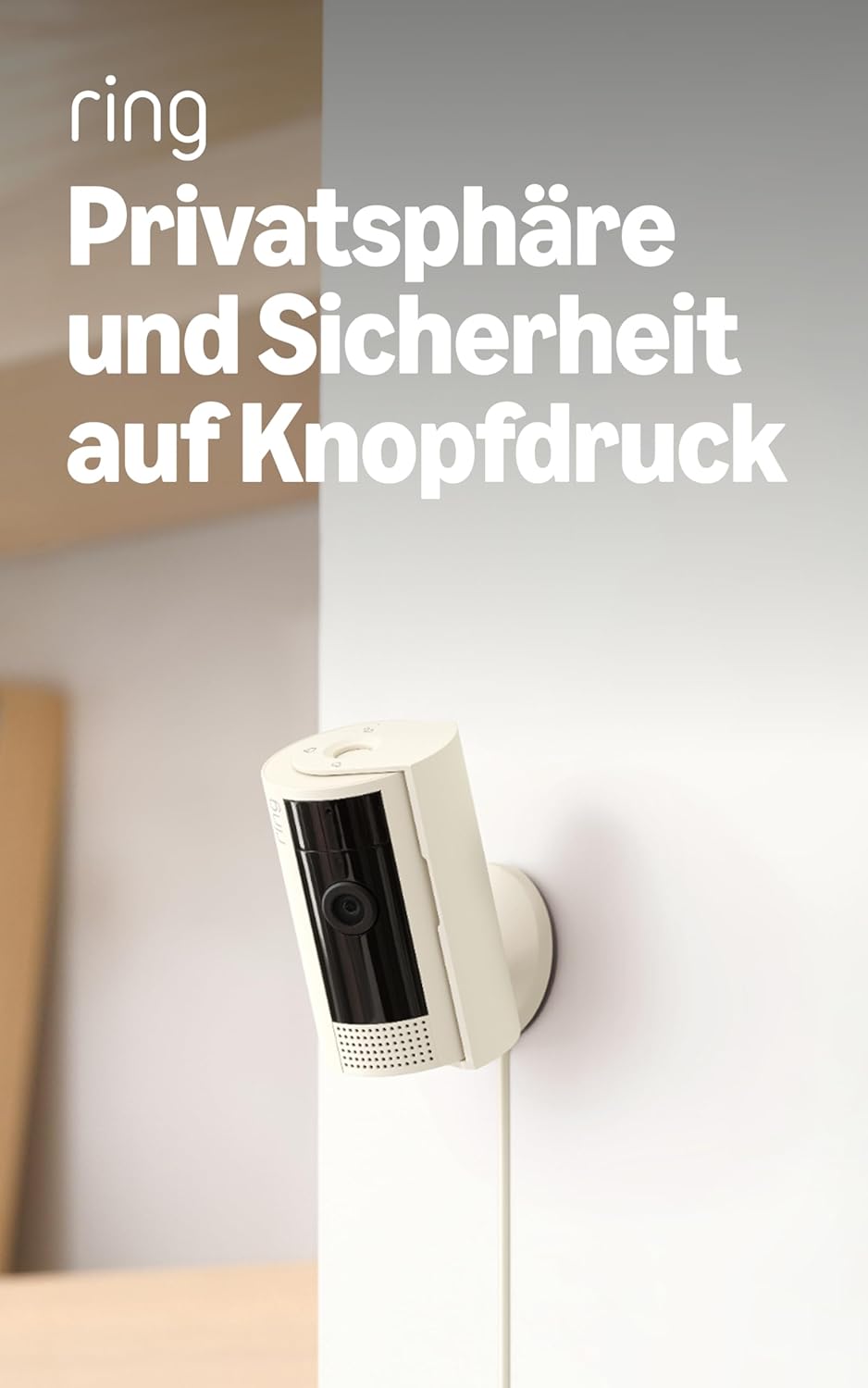 Ring Innenkamera (Indoor Camera 2. Gen.) | Überwachungskamera für den Innenbereich | 1080p-HD-Video, Privatsphäre-Sichtschutz, WLAN, ideal für Haustiere | Mini Sicherheitskamera zur Selbstinstallation
