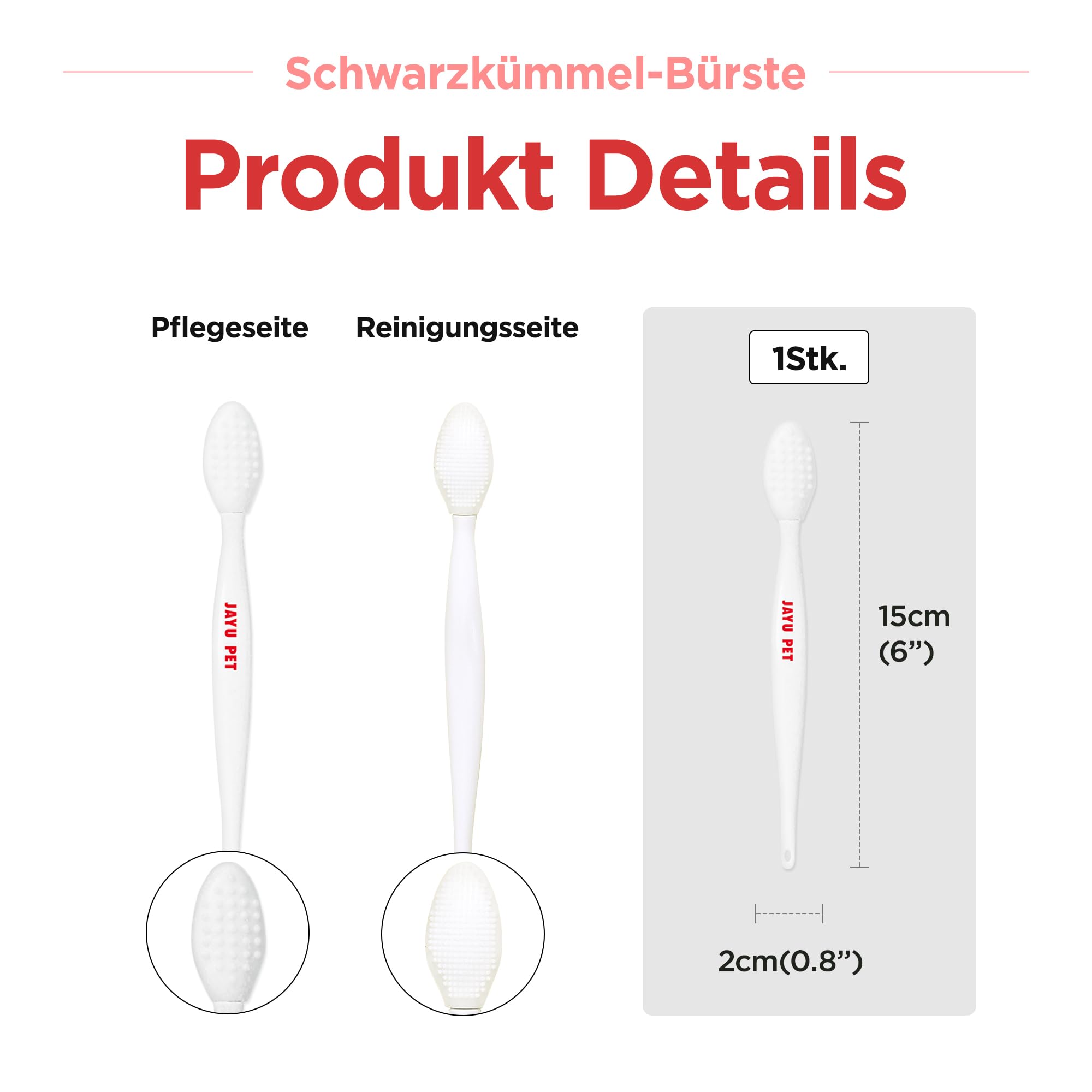 JAYU PET Schwarzkümmel-Reiniger - Kinnakne-Behandlung für Katzen, ungiftiger hypoallergener Reiniger, entfernt Mitesser am Katzenkinn und verbessert die Hautgesundheit (125 ml)