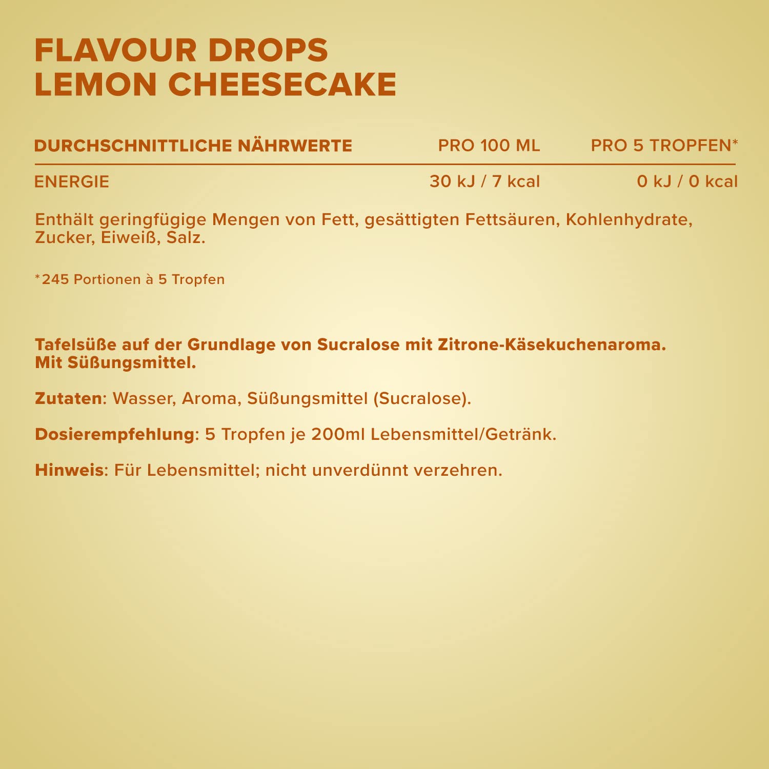 IronMaxx Flavour Drops - Vanilla 50ml | kalorienfrei & zuckerfrei | vegane Aromatropfen zum süßen von Lebensmitteln | praktischer Tropfer-Verschluss