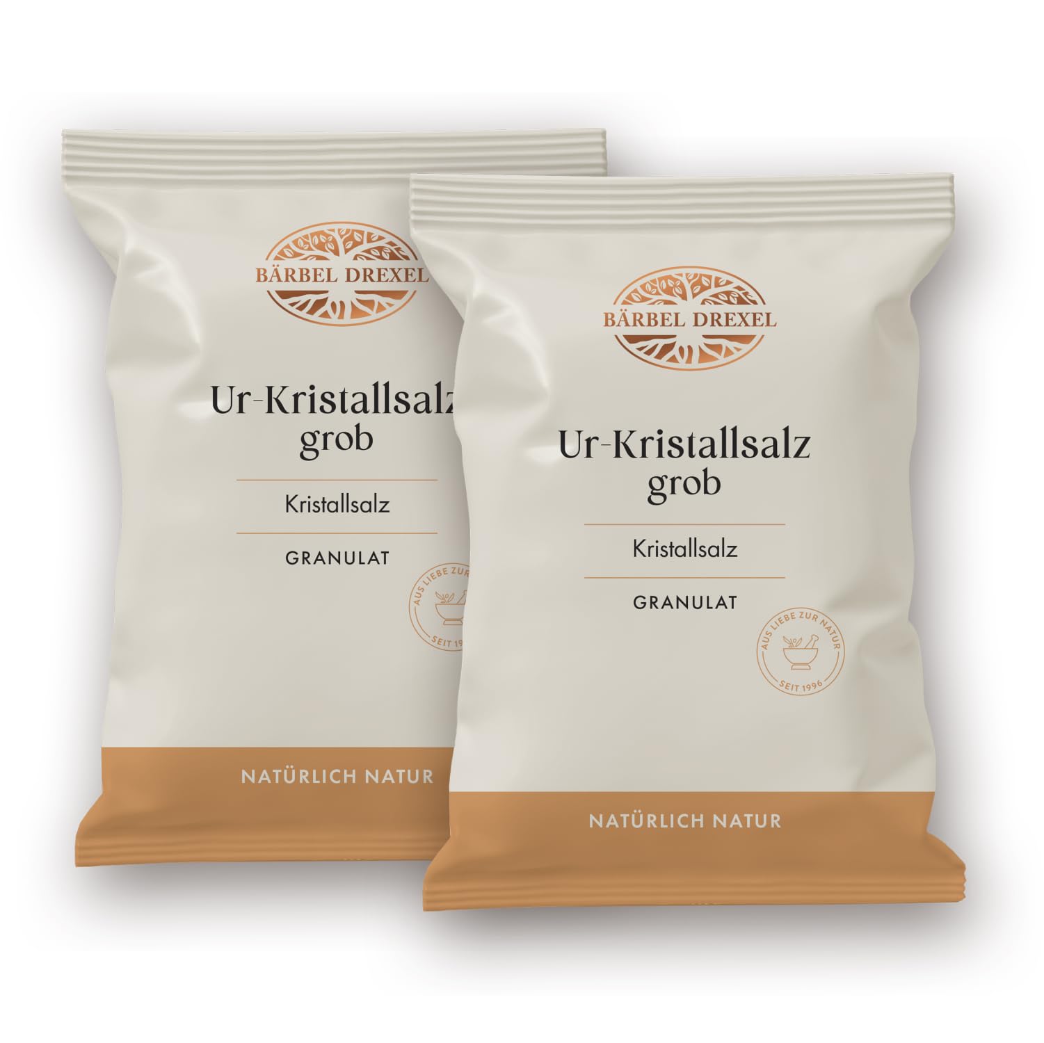 BÄRBEL DREXEL® Rosa Kristallsalz (Tiefebenen Rand Himalaya) FEIN, feines Natursalz (750g) Für Feinschmecker, 100% Veganes Speisesalz, Reines Steinsalz, Naturbelassen Unbehandelt, Ur-Salz