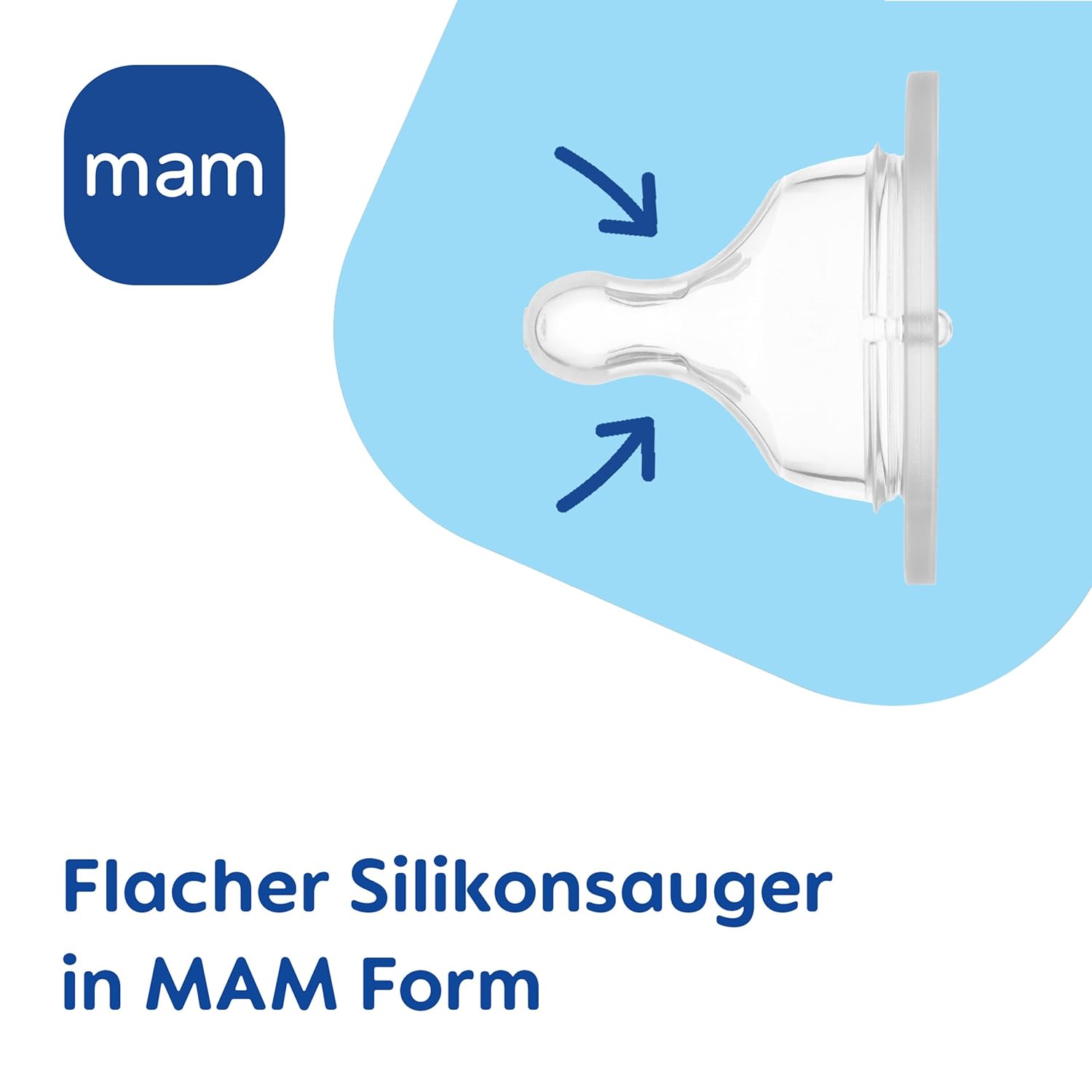 MAM Sauger Größe 1 im Doppelpack, Flaschensauger (Durchflussrate langsam), weicher Trinksauger passend für Flaschen/Trainer, ab der Geburt