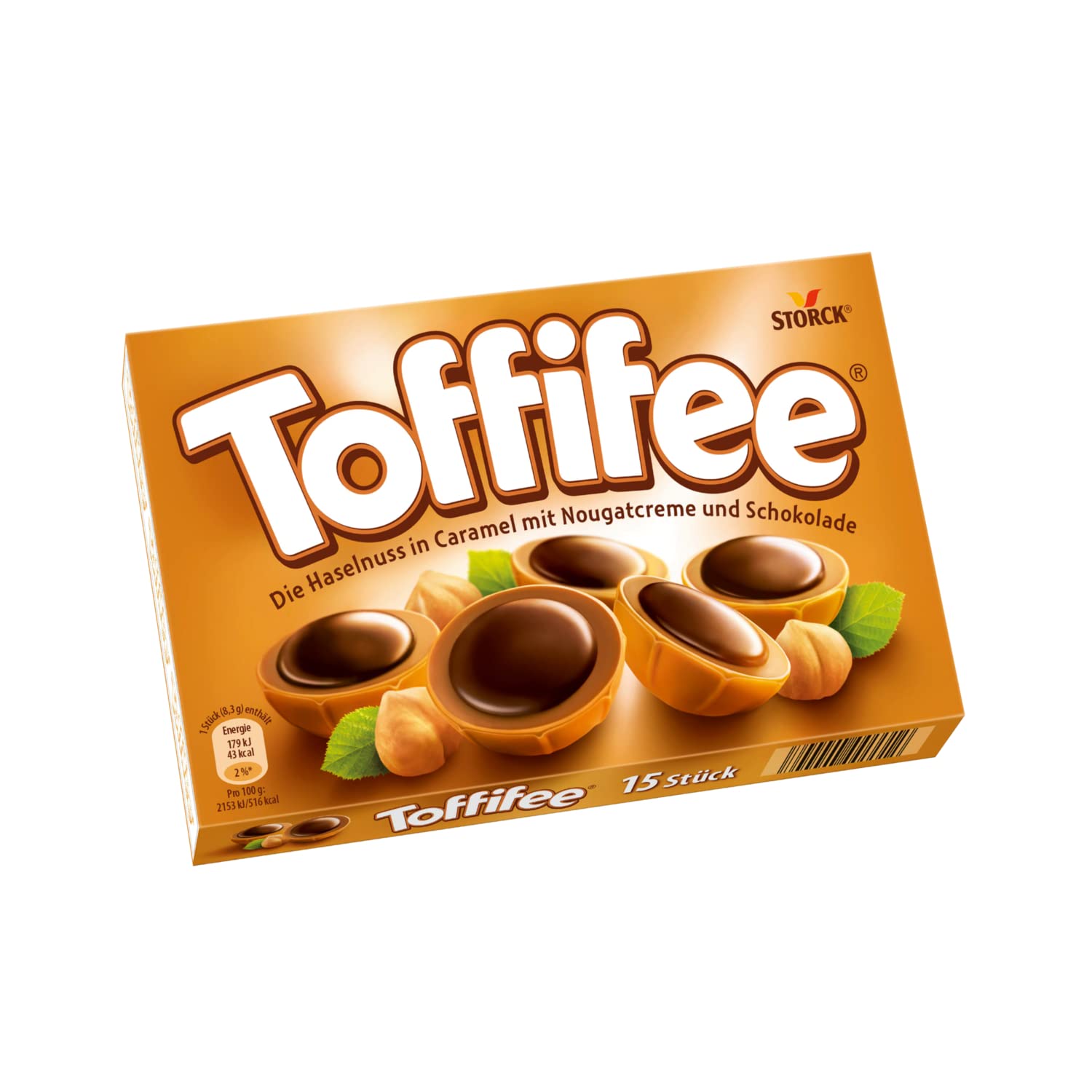 Toffifee – 1 x 125 g – Haselnuss in Karamell mit Nougatcreme und Schokolade – ideal zum gemeinsamen Naschen und Teilen