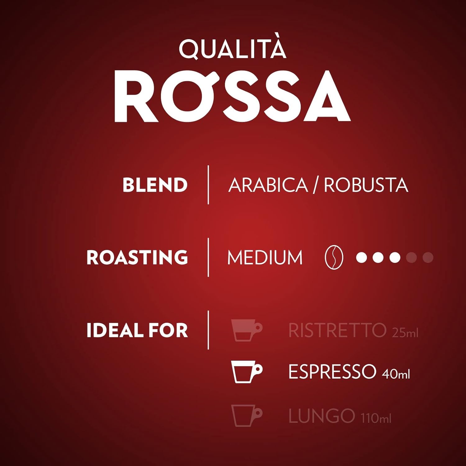 Lavazza Espresso Qualita Rossa , vollmundiger und ausgewogener Espresso, 30 Kapseln, Nespresso kompatibel