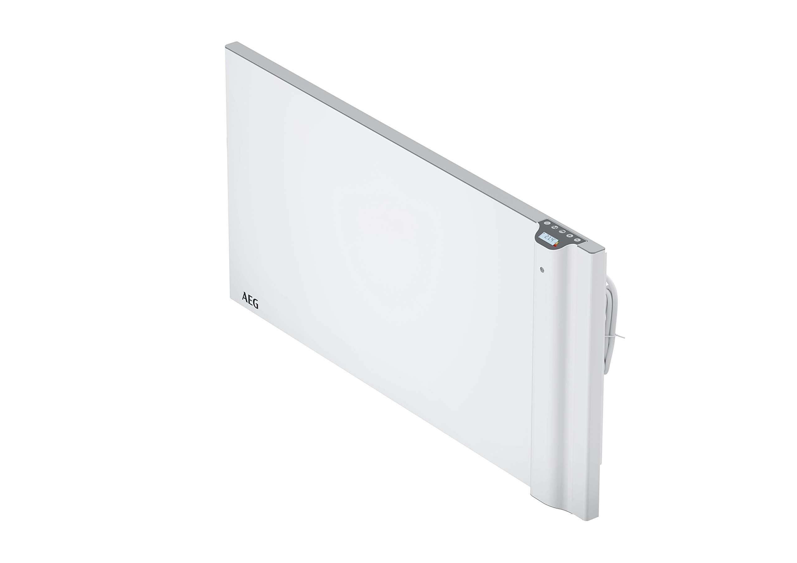 AEG Wandkonvektor WKL 505, Elektroheizung energiesparend, 500 W für ca. 6 m², LCD-Display, Wochenzeitschaltuhr, 236531