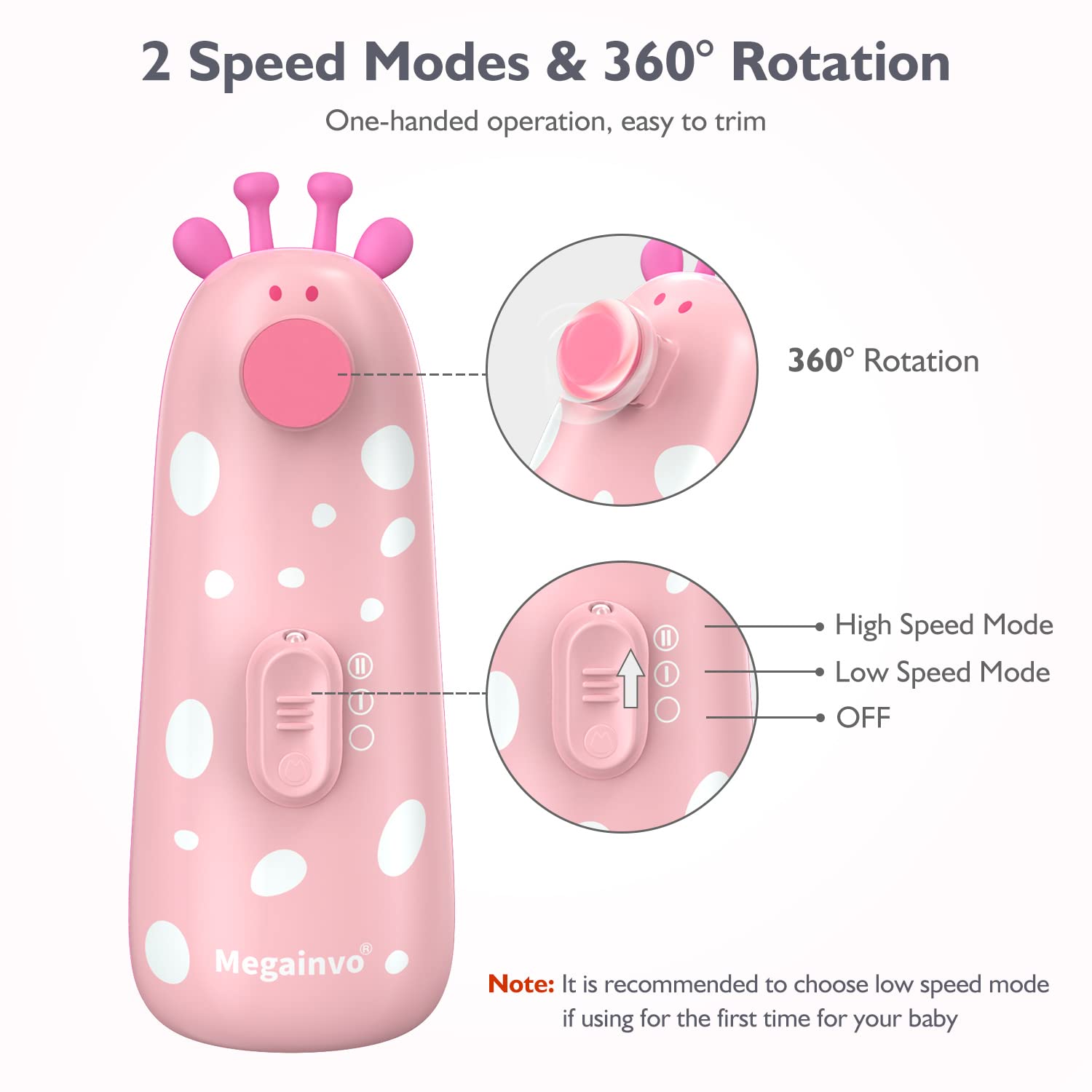 Elektrische Nagelfeile Baby Nagelpflegeset Elektrisch Nagelpflege Nail Trimmer Nagelschere Nageltrimmer Nail File Maniküre & Pediküre Set für Neugeborene Baby mit Licht, Gelb