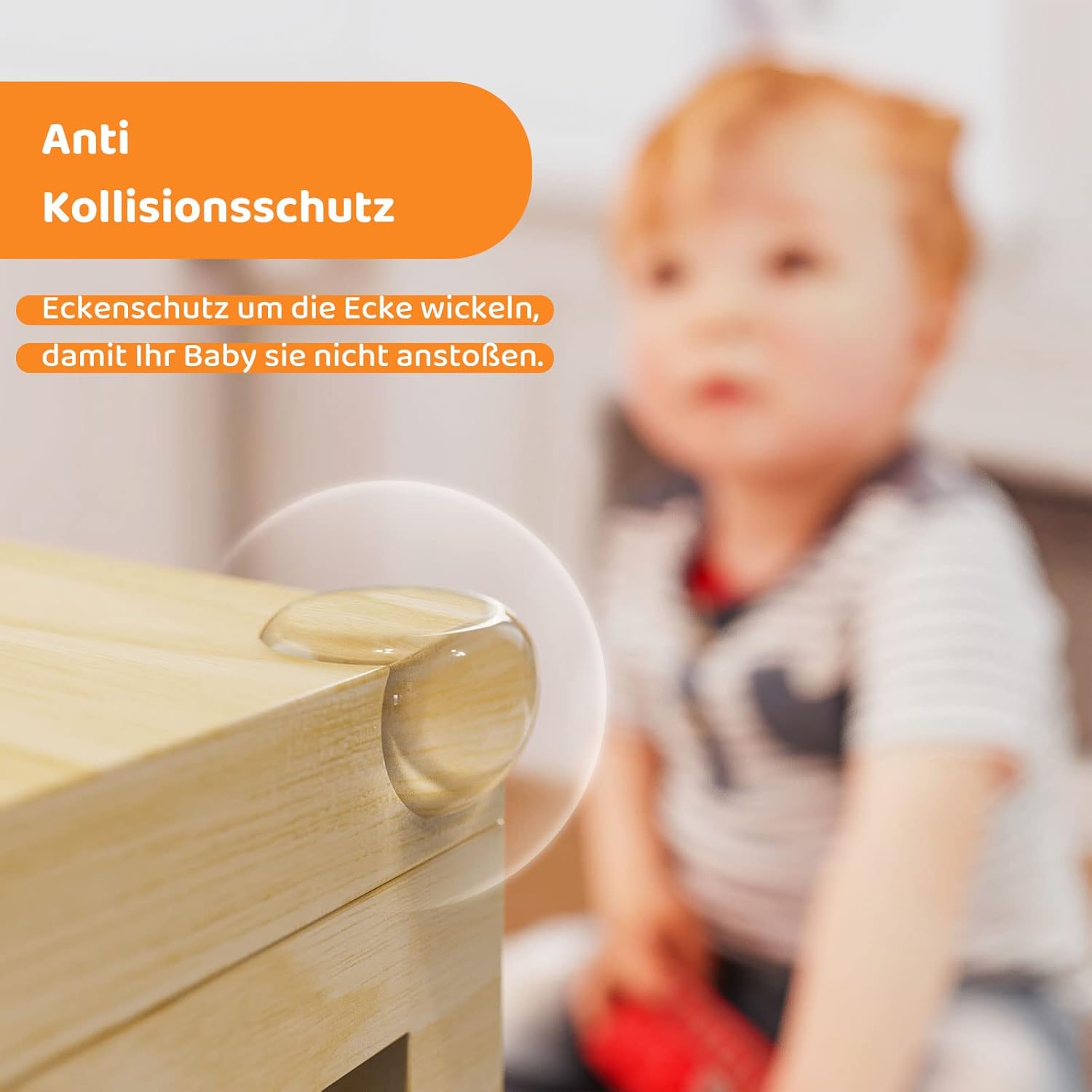 Eckenschutz und Kantenschutz für Baby & Kinder - Tisch und Möbel Ecken, Tischeckenschutz und Stoßschutz für Babysicherung und Kindersicherung, Transparent Eckschutz (12 Stück)