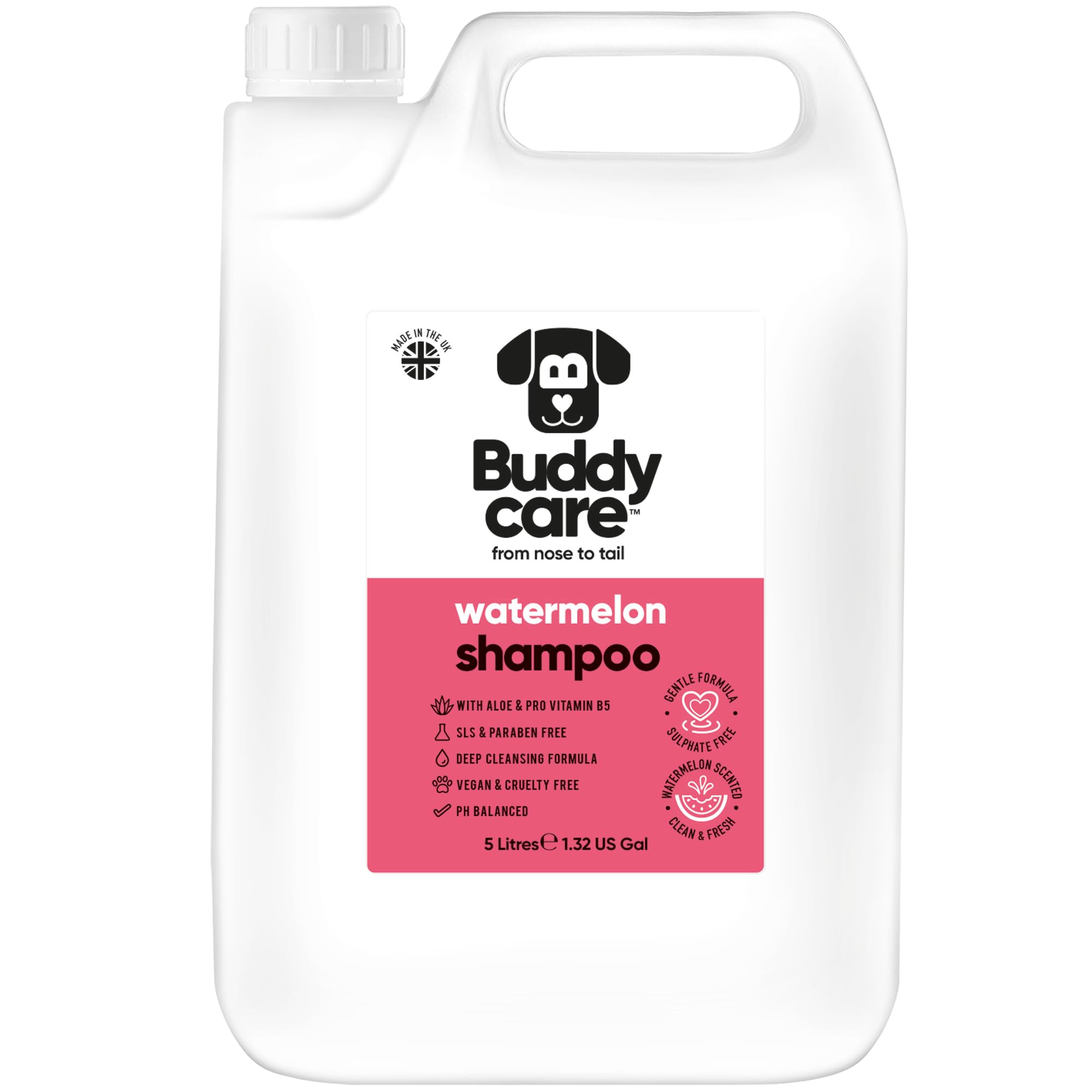 2in1 Hundeshampoo und Conditioner von Buddycare (500ml) - Praktisches Hundeshampoo langhaar und welpen Shampoo Mit Aloe Vera und Pro-Vitamin B5 Rückfettendes Shampoo Für Alle Hunderassen
