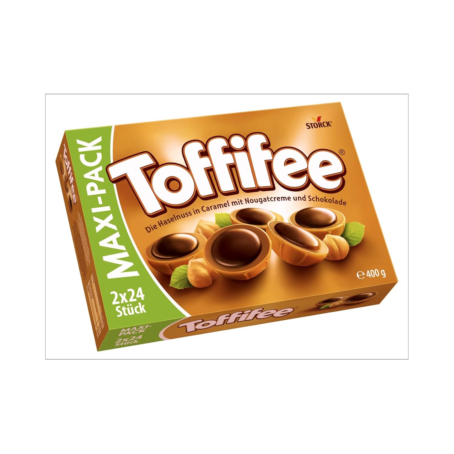 Toffifee – 1 x 125 g – Haselnuss in Karamell mit Nougatcreme und Schokolade – ideal zum gemeinsamen Naschen und Teilen