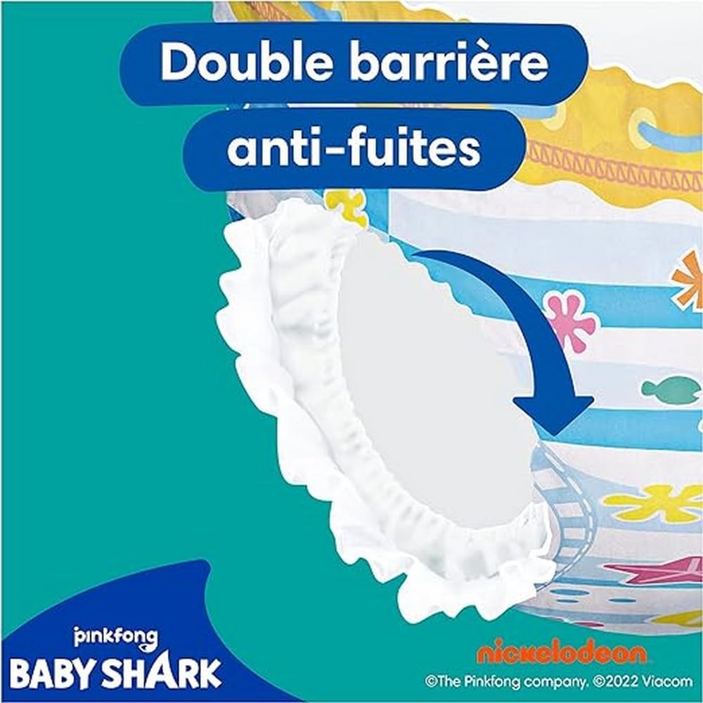 Pampers Splashers Baby Shark Limited Edition 4-5, 11, 9kg-15kg, Einweg-Schwimmwindeln, für sicheren Schutz im Wasser