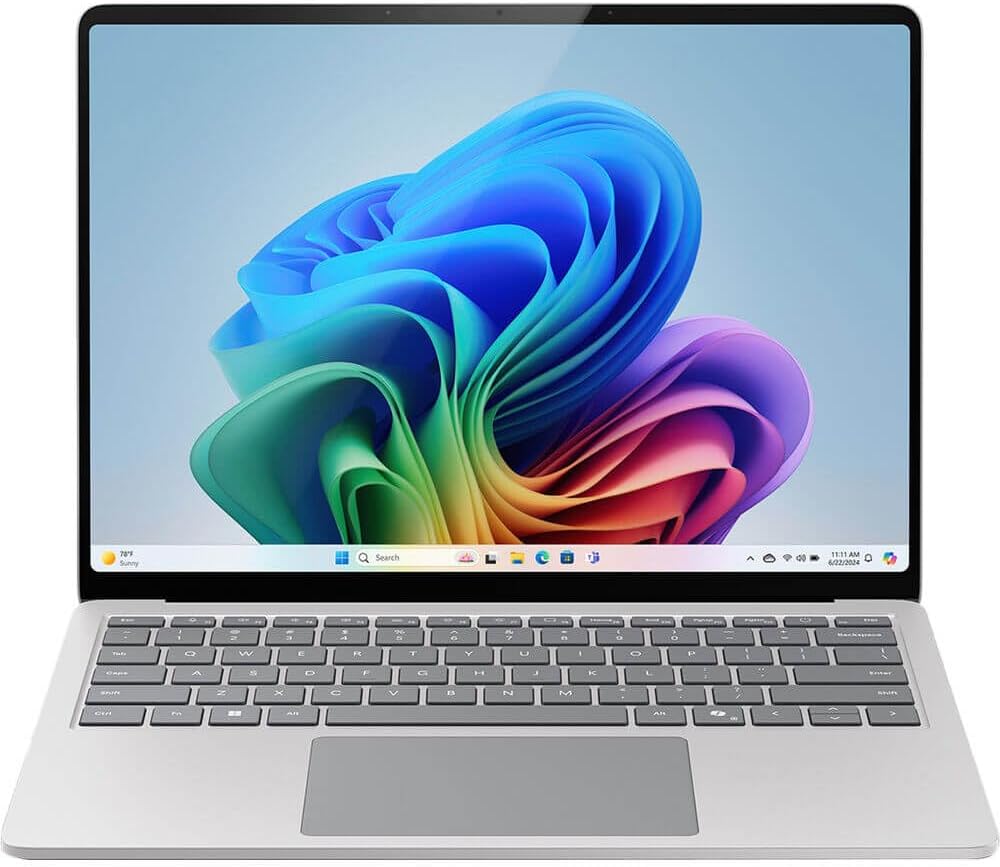 Microsoft Surface Laptop (2024), Windows 11 Copilot+ PC, 13.8" Touchscreen Display, Snapdragon X Elite (12 core), 16GB RAM, 1TB SSD Storage, Platinum