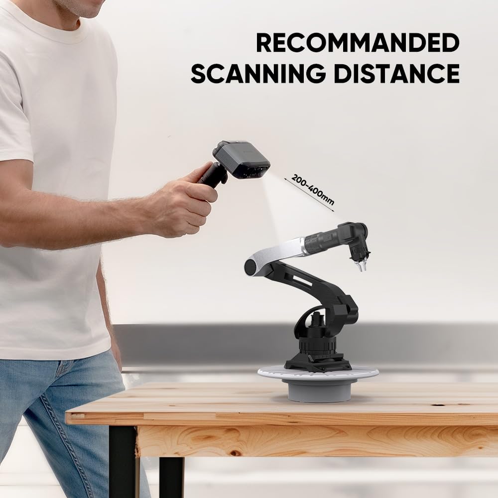 3DMakerpro 3D Scanner for 3D Printing, Handheld 3D Printer Scanner 0.05mm Precision, 10FPS Scanning Speed for Medium Object, Support for Android/iOS/Win/MacOS, Moose Lite Premium Kit