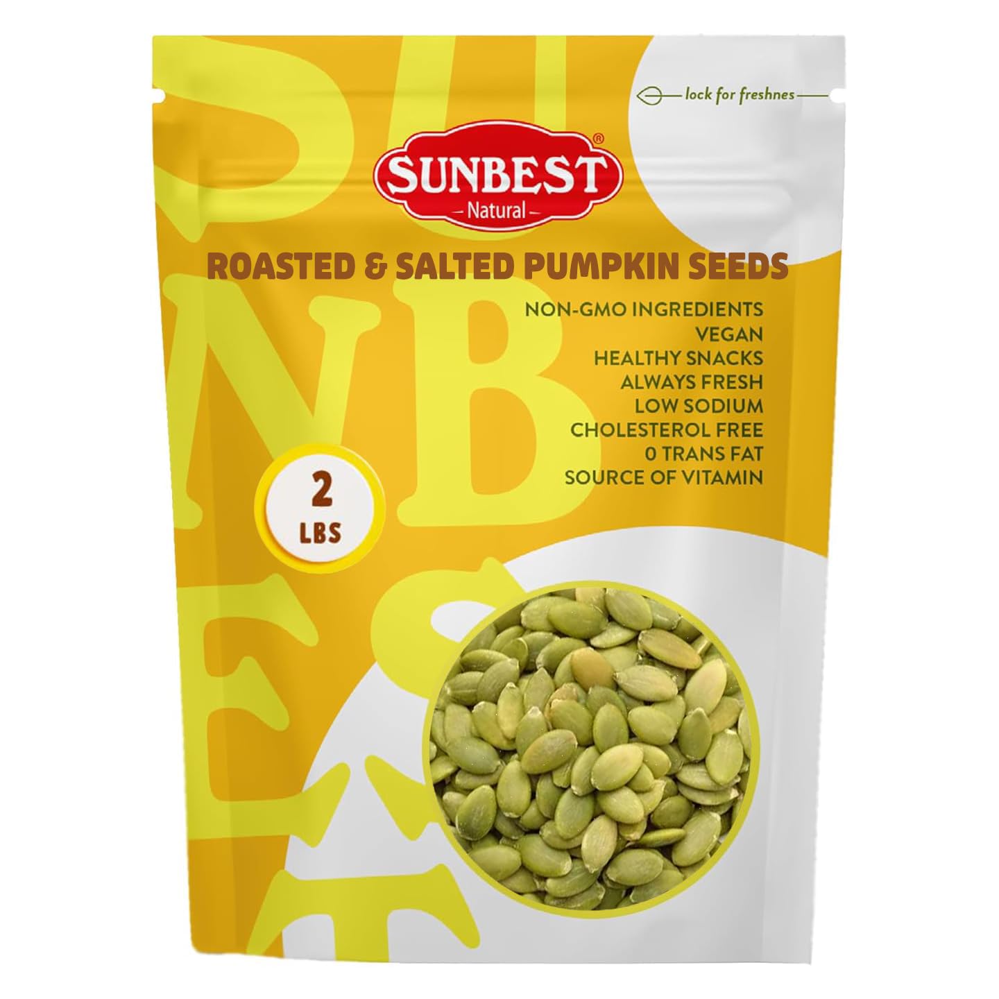 Sunbest Natural Raw Pumpkin Seeds, 5 lbs – Unsalted & Shelled – Bulk Bag, Whole Pepitas, Pumpkin Seeds to Eat – For Snacking, Baking & Topping – Rich in Essential Fatty Acids, Iron & Protein (80 oz)