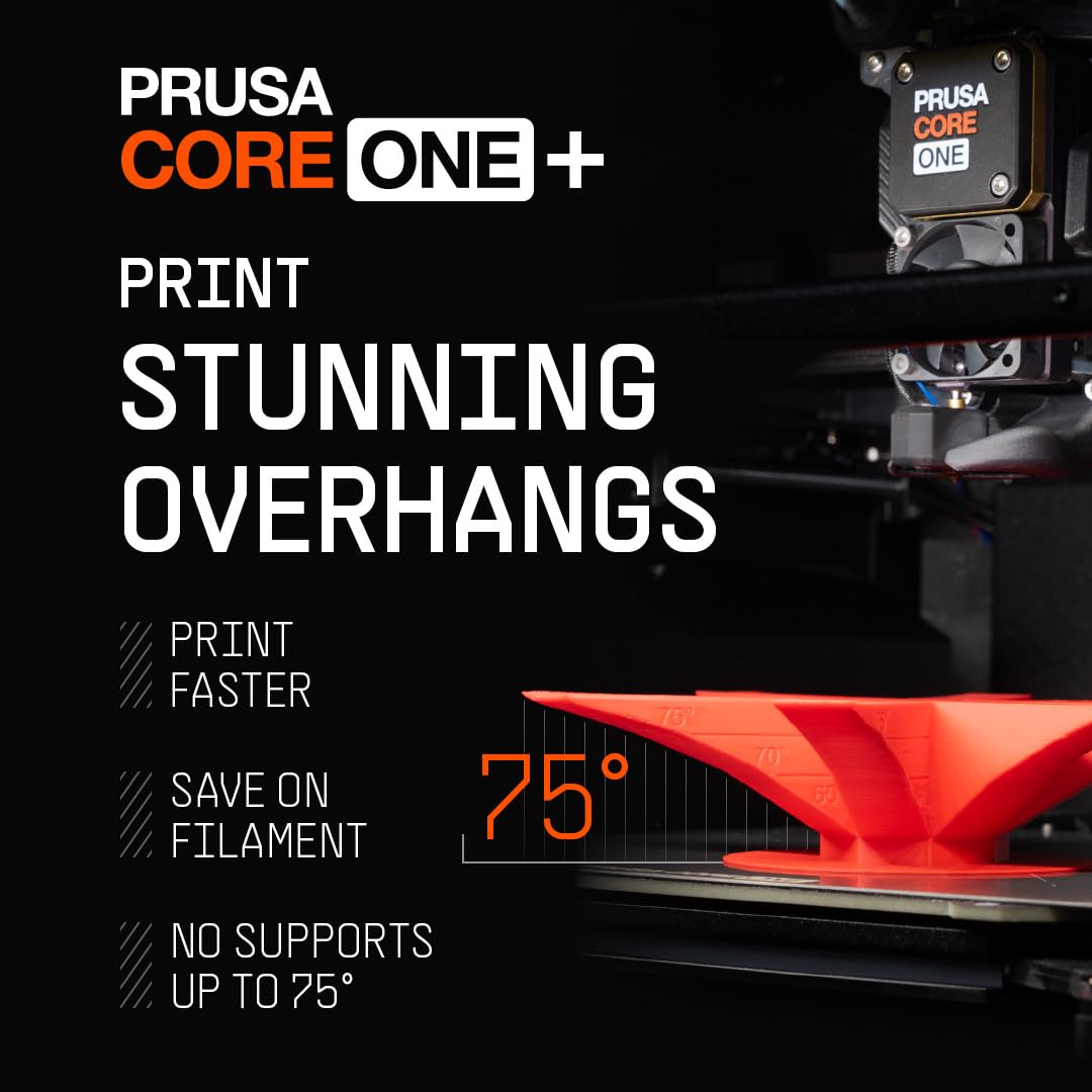 Original Prusa CORE One, Ready-to-use 3D Printer, Assembled and Tested, Removable Print Sheets, 1kg Prusament PLA Spool Included, Print Size 9.8 x 8.6 x 10.6 in