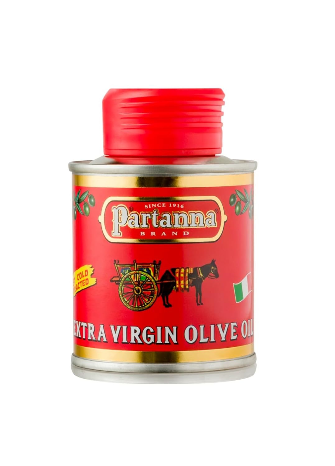 Partanna Robust Extra Virgin Olive Oil - Premium Castelvetrano Oil - Harvested in Sicily - Pure Authentic Italian - Monovarietal - Rich in Flavor - First Cold Pressed - 101 fl oz (3 L) Tin