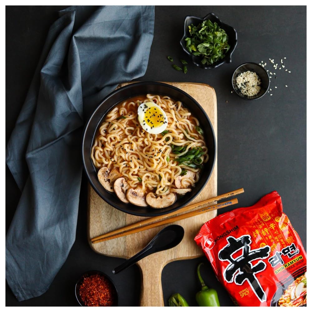 Nongshim - Instant Nudeln Shin Ramyun - Multipack (20 X 120 GR) - Produktdesign kann abweichen
