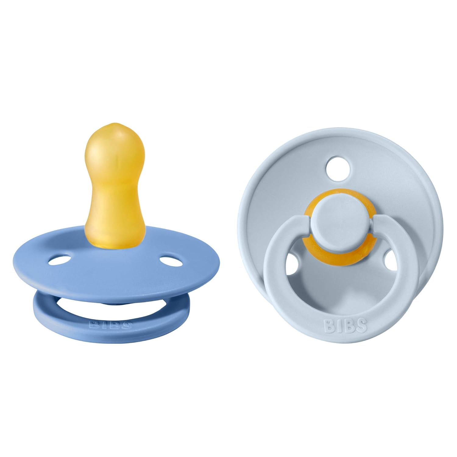 BIBS Colour Schnuller 2er-Pack, BPA-frei, Kirschform Nippel. Naturkautschuk/Latex, Hergestellt in Dänemark. Größe 1 | 0+ Monate | 2-Pack, Ivory/Sage