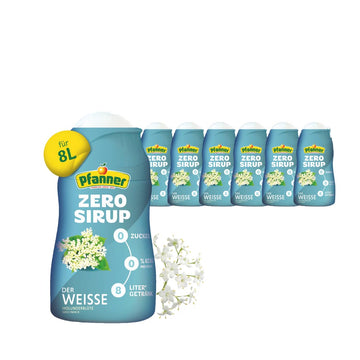 Pfanner Zero Sirup Ice Tea Pfirsich (1 x 57 ml) – Zuckerfreier Getränkesirup für 8 L Eistee – kalorienfrei & ohne Zucker – Pfanner Eistee Geschmack