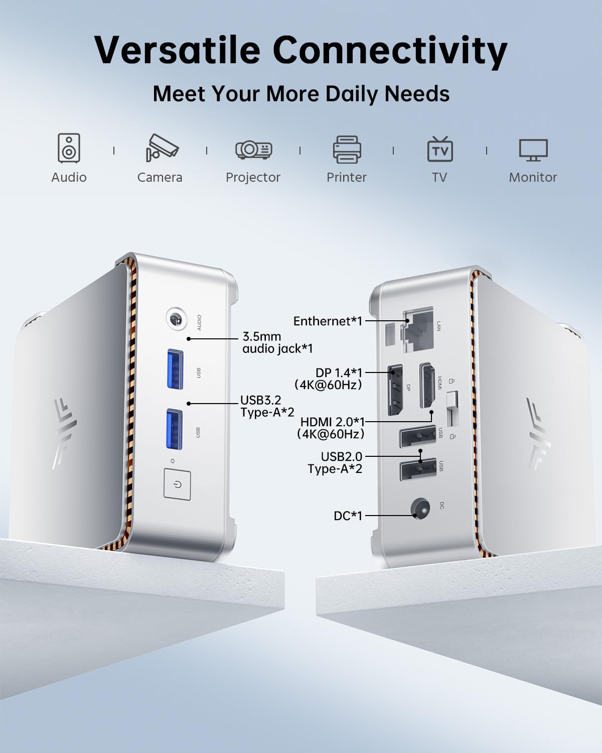 KAMRUI Pinova P2 Mini PC 16GB RAM 512GB SSD, AMD Ryzen 4300U(Beats 10110U/3500U/N95,Up to 3.7GHz,4C/8T)Mini Computers,Triple 4K Display/HDMI+DP+Type-C/WiFi/BT for Home/Business Mini Desktop Computers