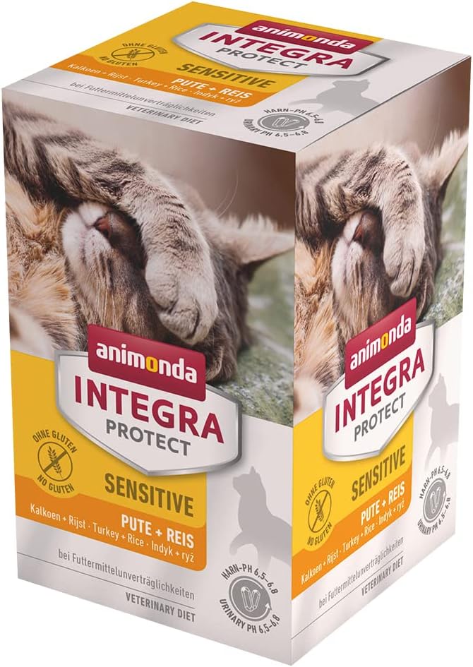 animonda INTEGRA PROTECT Sensitive Huhn Pur (16 x 100 g), Katzen Diätfutter bei Futtermittelallergie, sensitives Katzenfutter für allergische Katzen, Katzennassfutter ohne Getreide