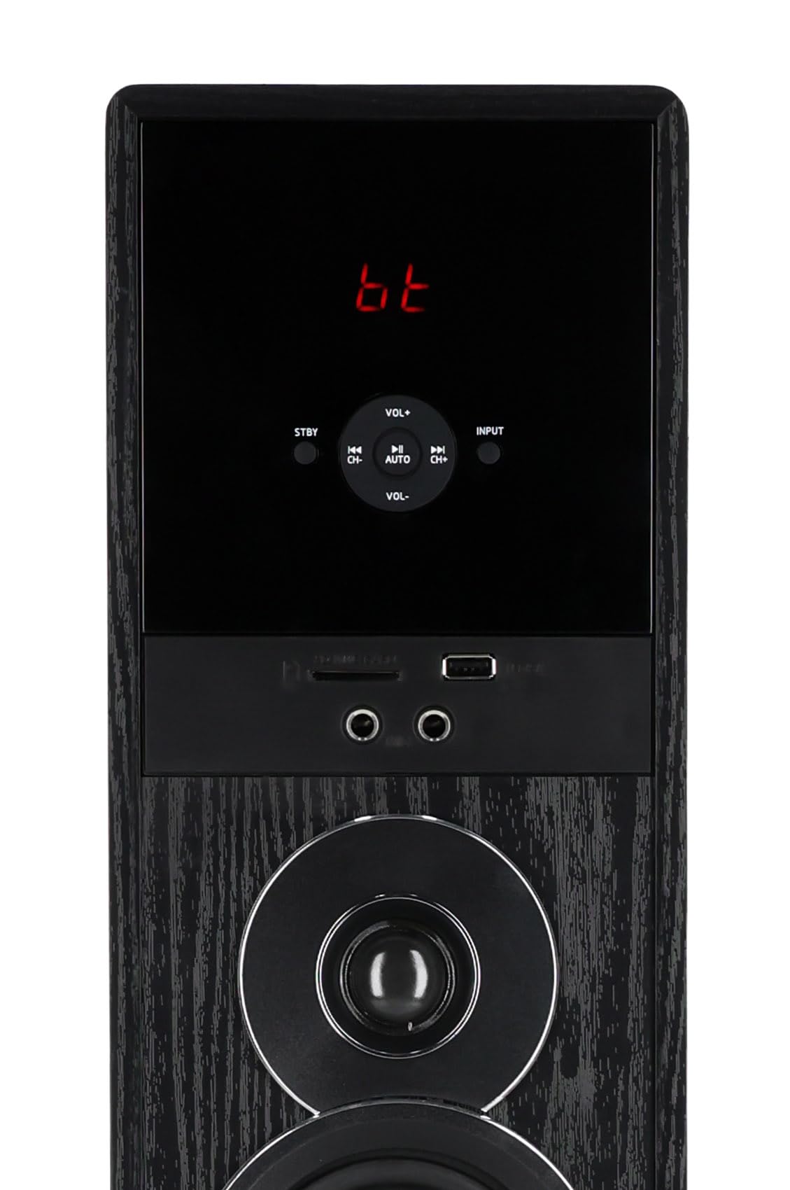 Rockville TM150D Powered Home Theater Tower Speaker System, Dark Wood, 1000W, 10" Subwoofers, Bluetooth, USB/SD Playback, FM Radio, Remote Control, Karaoke Ready, Perfect for Home Entertainment