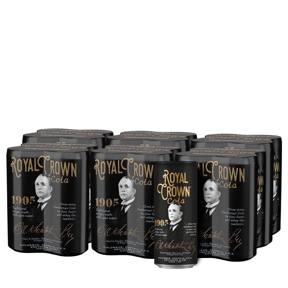 Royal Crown Cola Classic, mit echtem Rohrzucker (6 x 250ml) altes RC Cola Rezept von 1905
