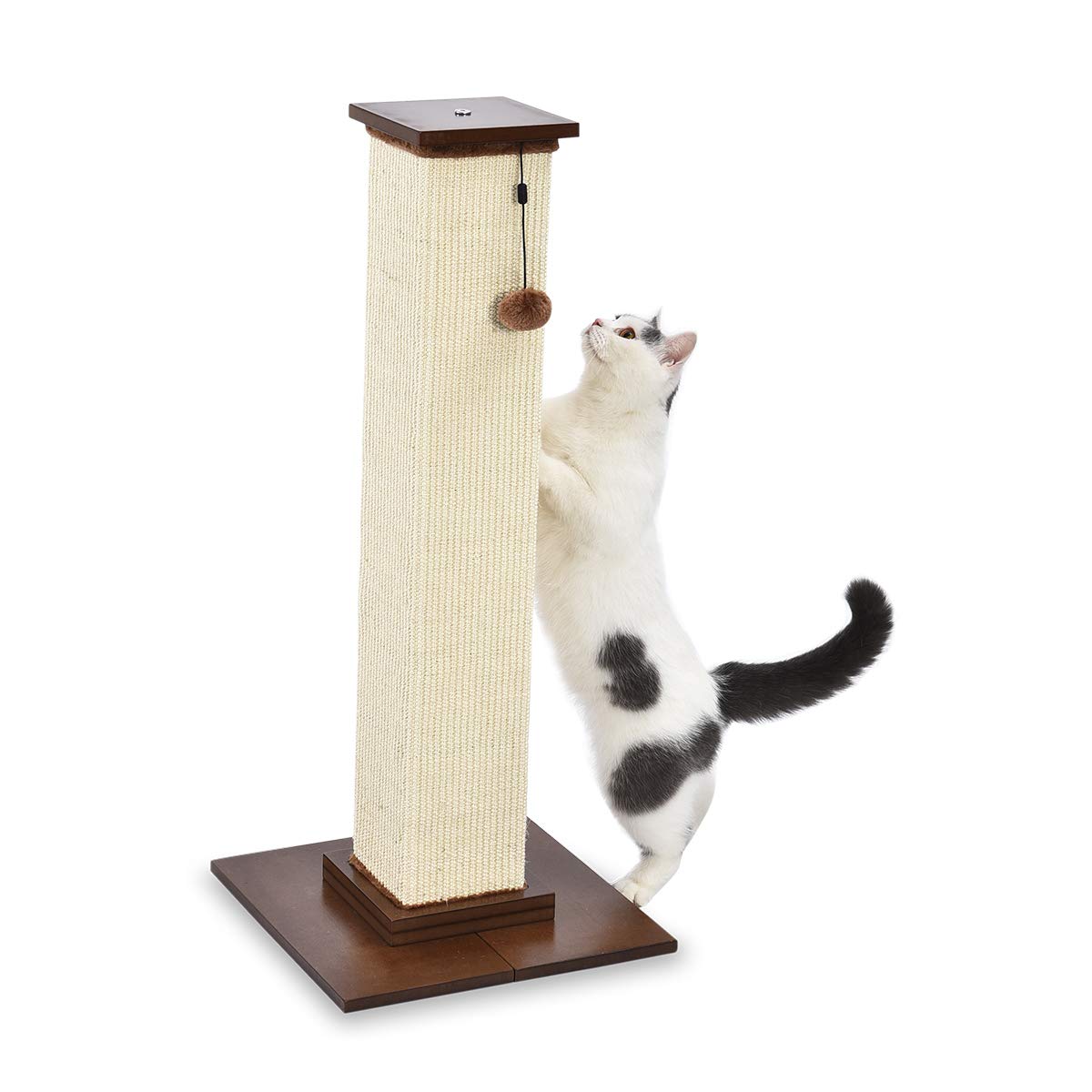 Amazon Basics Mittelgroßer Katzen-Kratzbaum, 40.01 x 40.01 x 80.01 cm, Grau