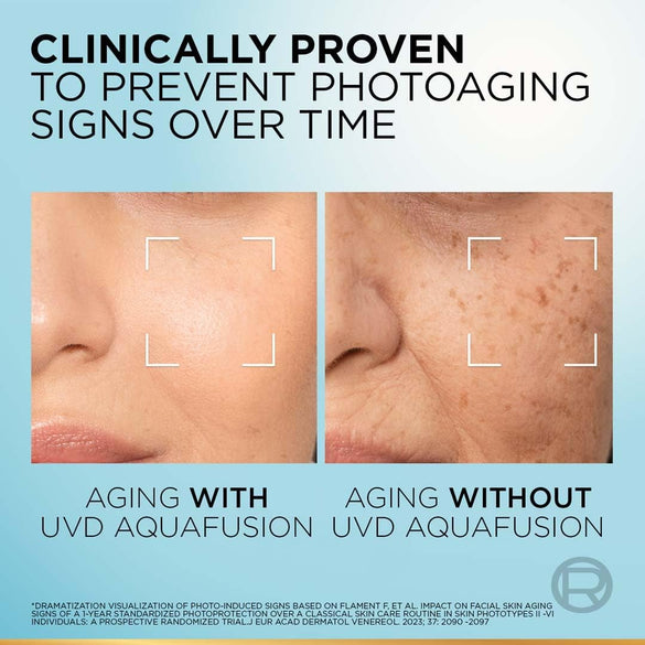 L’Oréal Paris UV Defender Aquafusion Daily Water Gel Sunscreen SPF50+ PA++++, Defends from all UV aging signs, Absorbs in 3 Seconds, 50ml