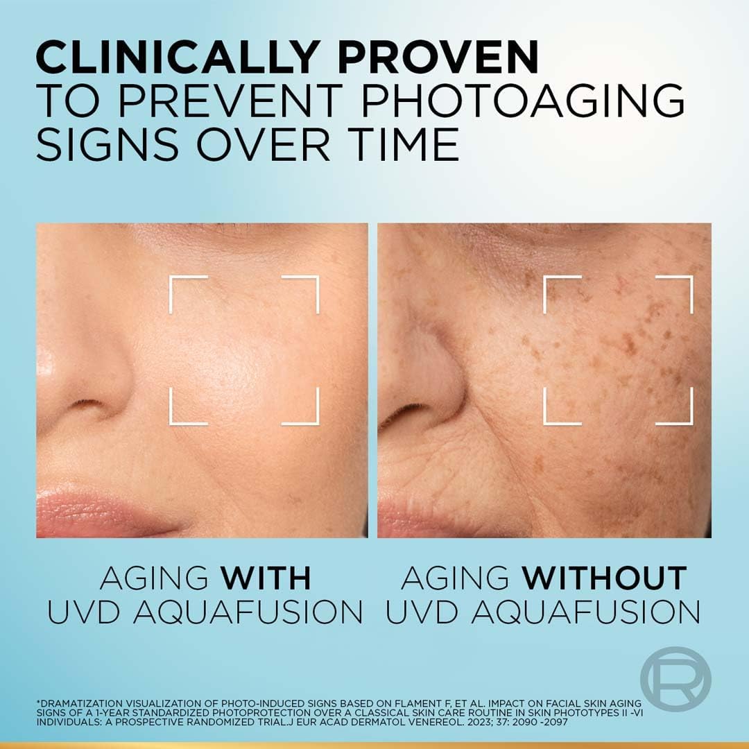 L’Oréal Paris UV Defender Aquafusion Daily Water Gel Sunscreen SPF50+ PA++++, Defends from all UV aging signs, Absorbs in 3 Seconds, 50ml