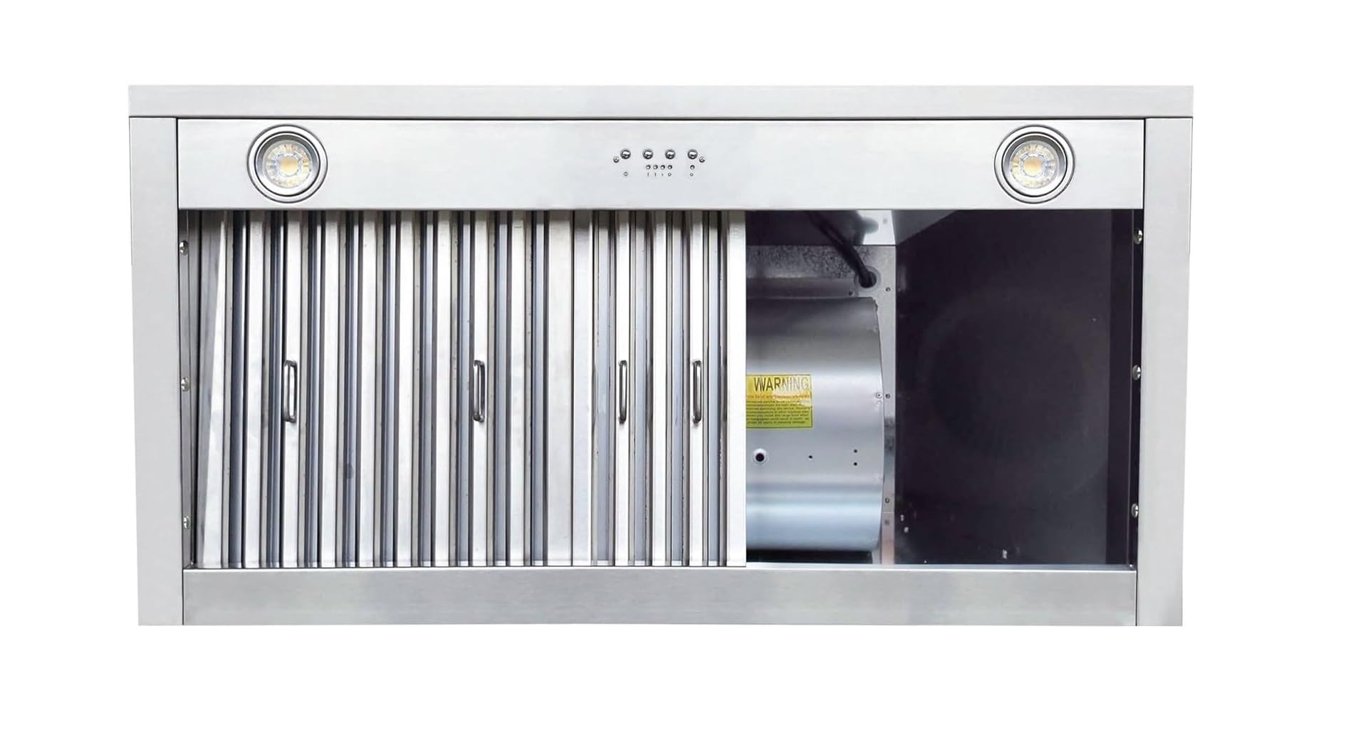 CT Copper Tailor Built-in Range Hood Insert Vent 48 Inch, 1150 CFM with 4-Speed Fan, LED Light, Dishwasher-safe Baffle Filter,Stainless Steel
