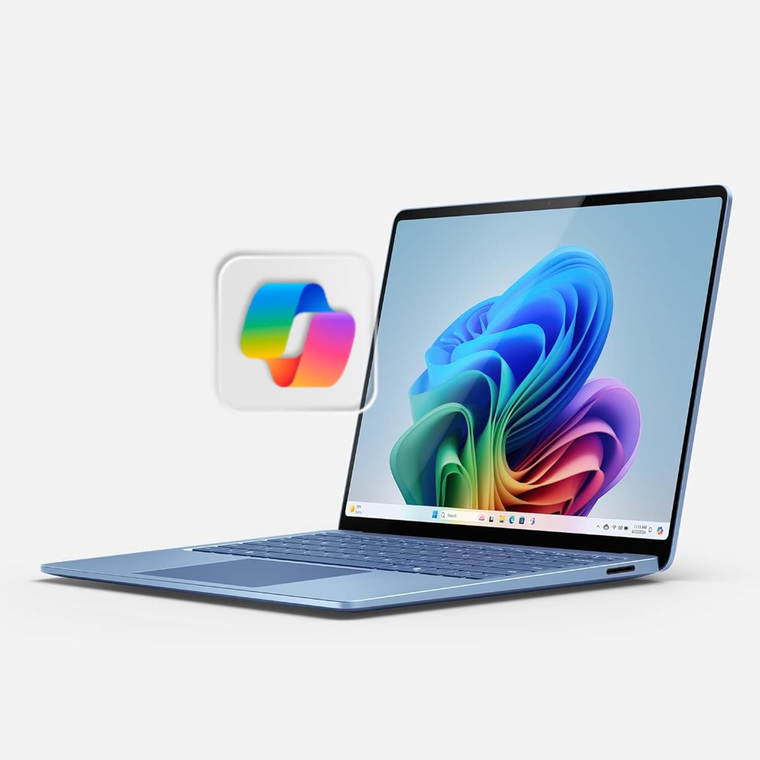 Microsoft Surface Laptop (2024), Windows 11 Copilot+ PC, 13.8" Touchscreen Display, Snapdragon X Elite (12 core), 16GB RAM, 1TB SSD Storage, Platinum