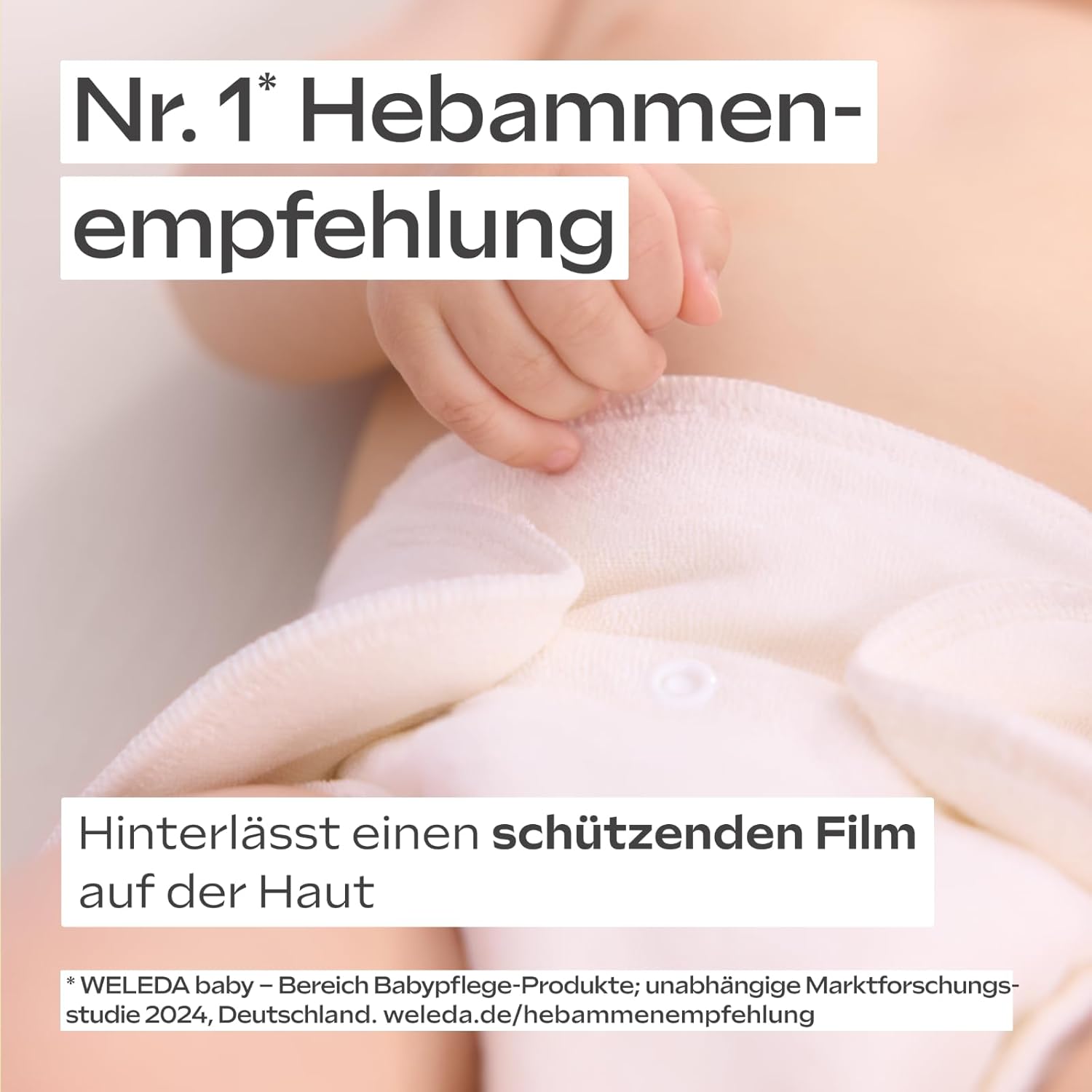 WELEDA Bio Baby Calendula Wundschutzcreme 75ml - Naturkosmetik Wundsalbe / Babycreme für den Schutz empfindlicher Baby Haut im Windelbereich. Hilft bei Rötungen, gereizter Haut und Wundsein