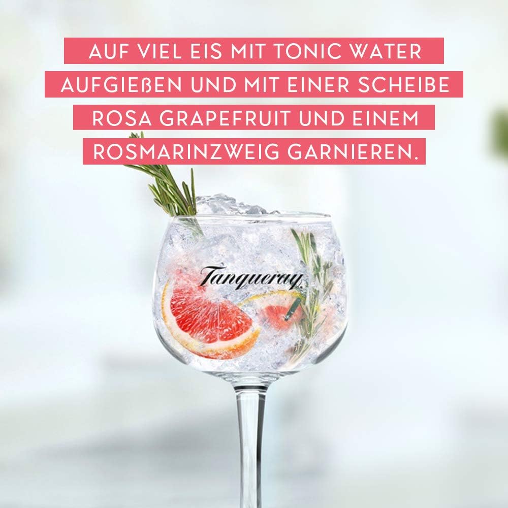 Tanqueray London Dry Gin | aromatischer Gin | 4-fach destilliert auf englischem Boden | 43,1% vol | 1000ml Einzelflasche