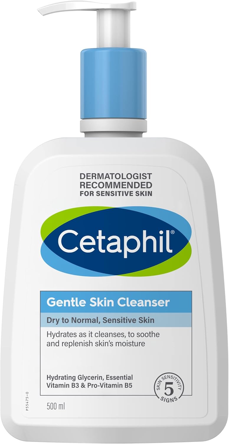 Cetaphil Gentle Skin Cleanser, Face & Body Wash for Dry to Normal, Sensitive Skin, Unscented, 236ml
