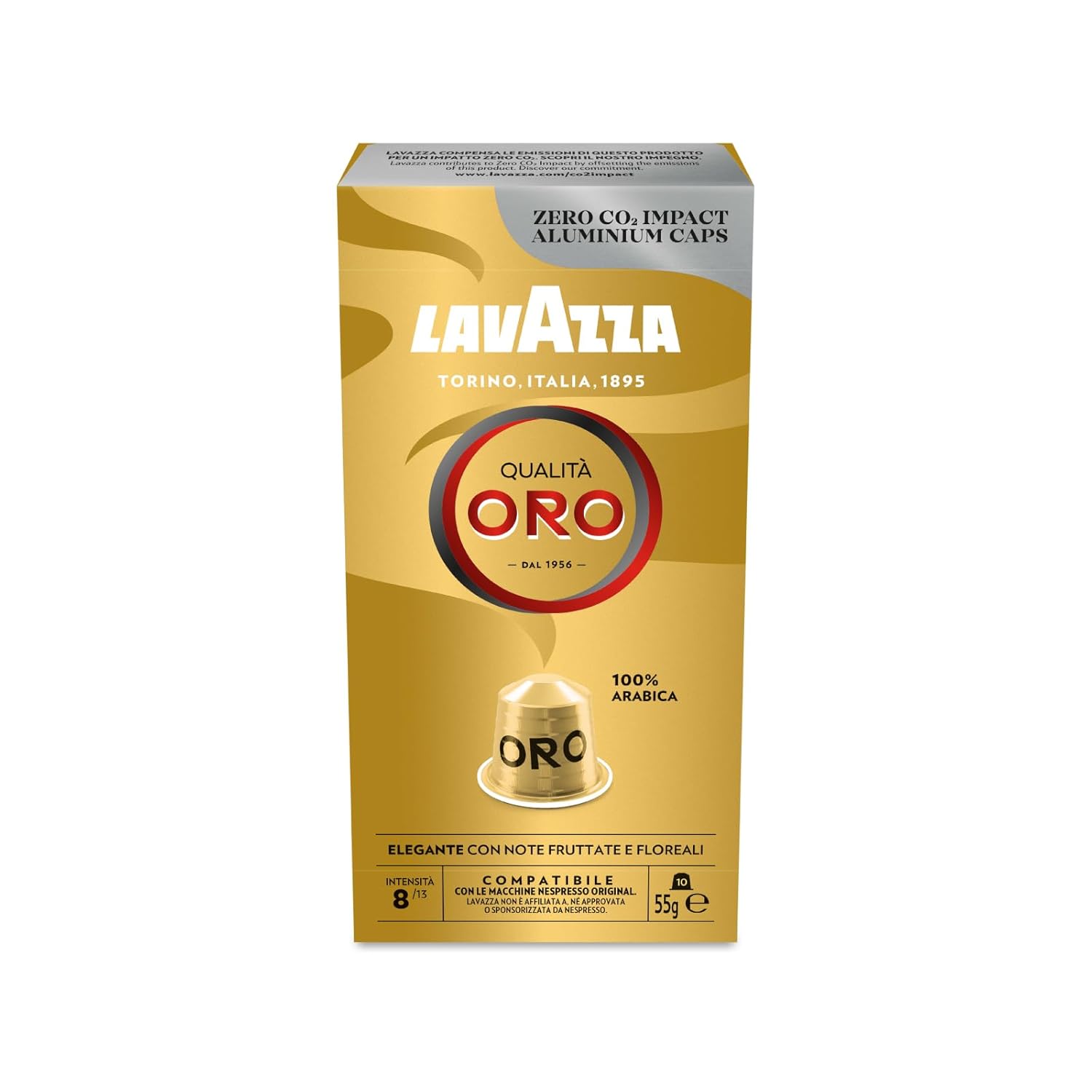 Lavazza Espresso Qualita Rossa , vollmundiger und ausgewogener Espresso, 30 Kapseln, Nespresso kompatibel